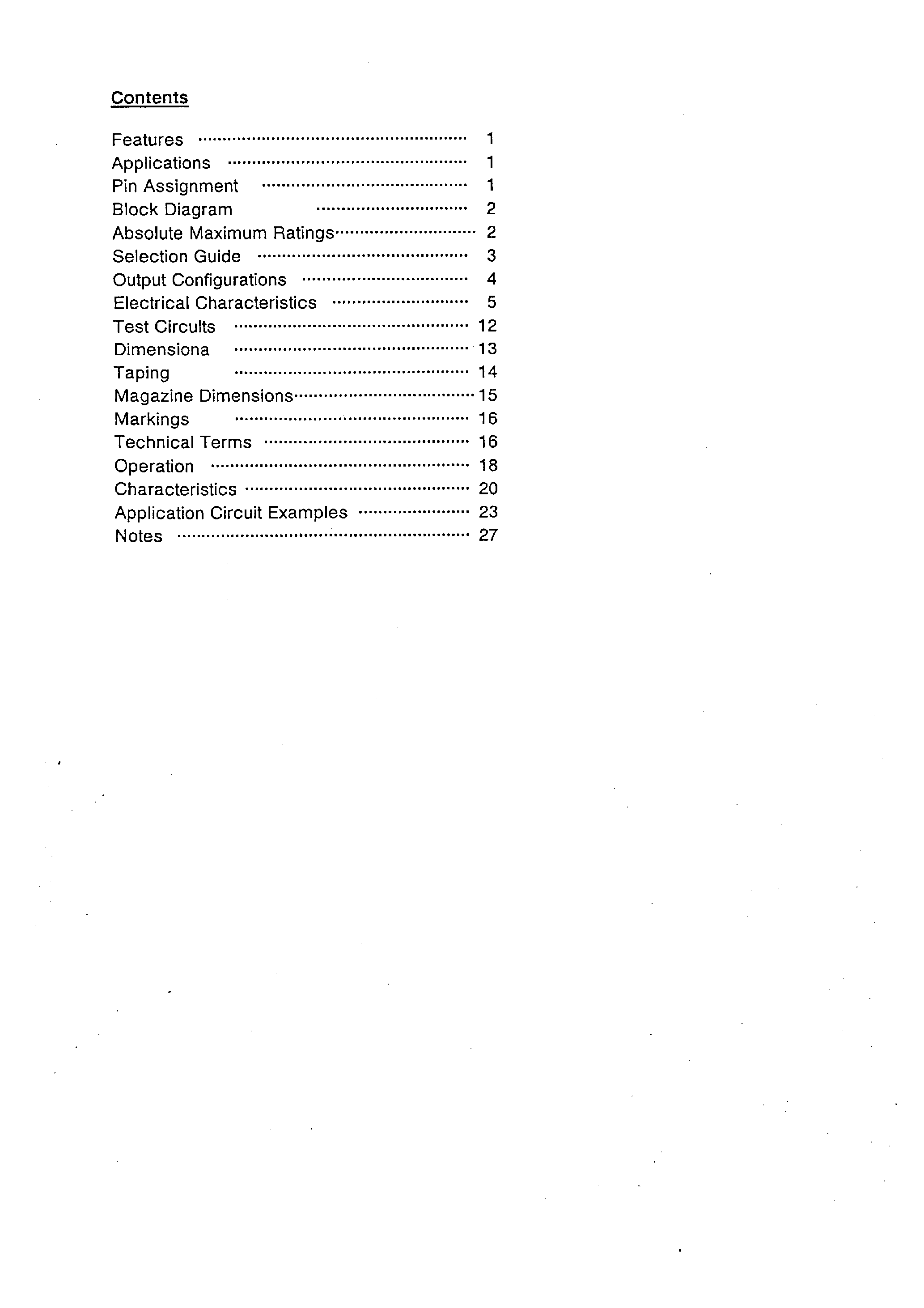 Datasheet S-8054HNM page 1 Datasheet S-8054HNM - VOLTAGE DETECTOR page 1