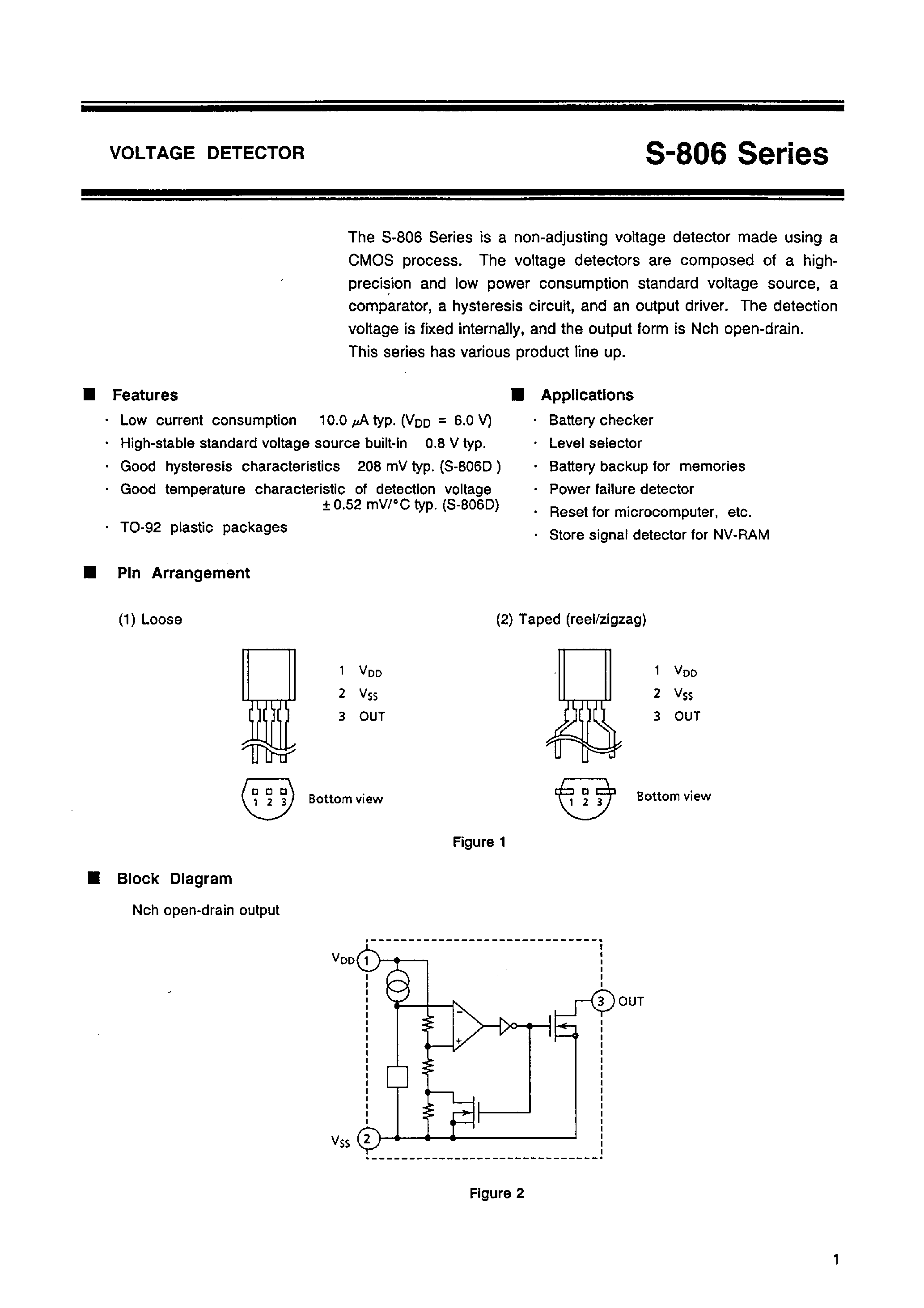 Datasheet S-806F - VOLTAGE DETECTOR page 2