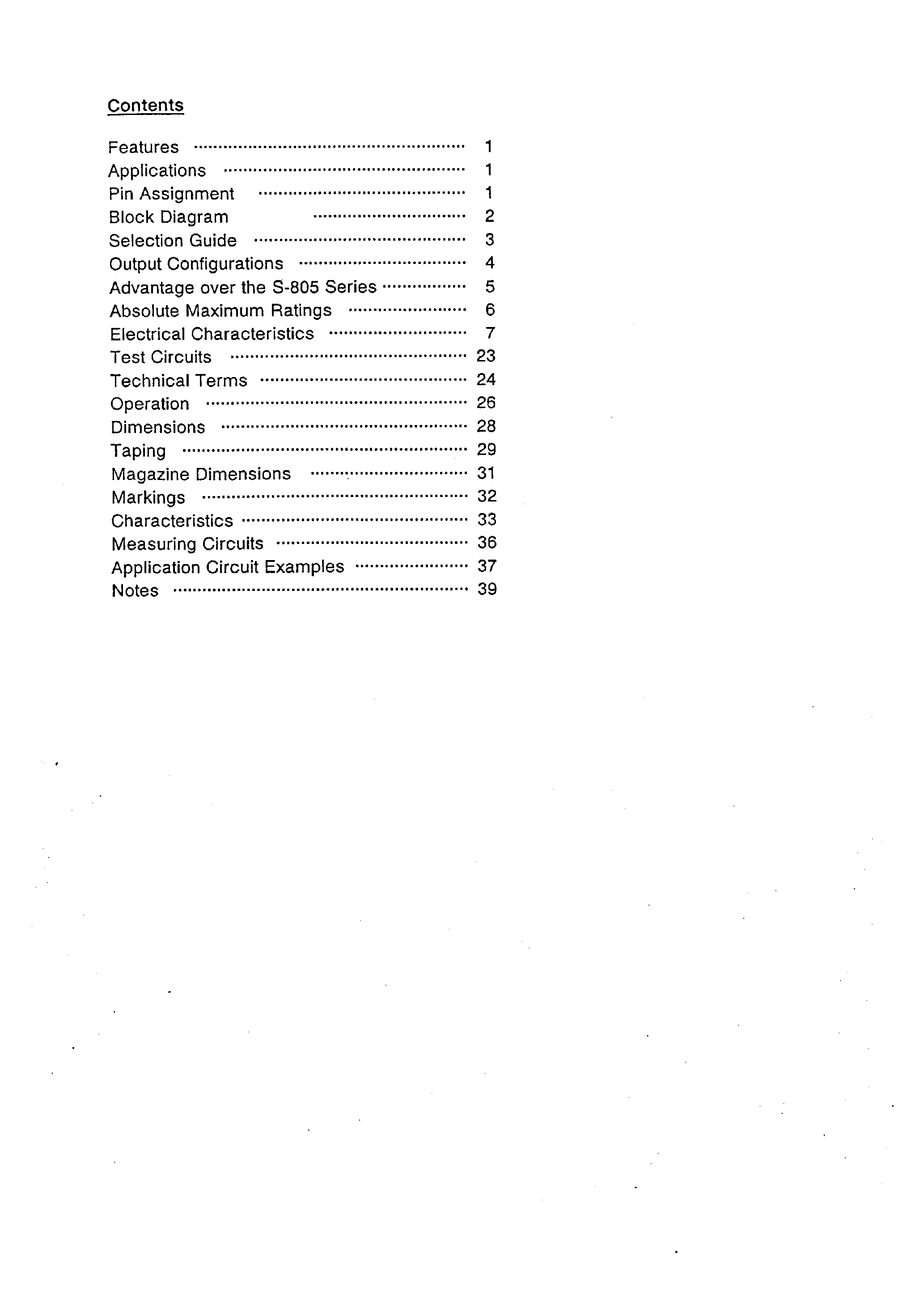 Datasheet S-80750AN - HIGH-PRECISION VOLTAGE DETECTOR page 1