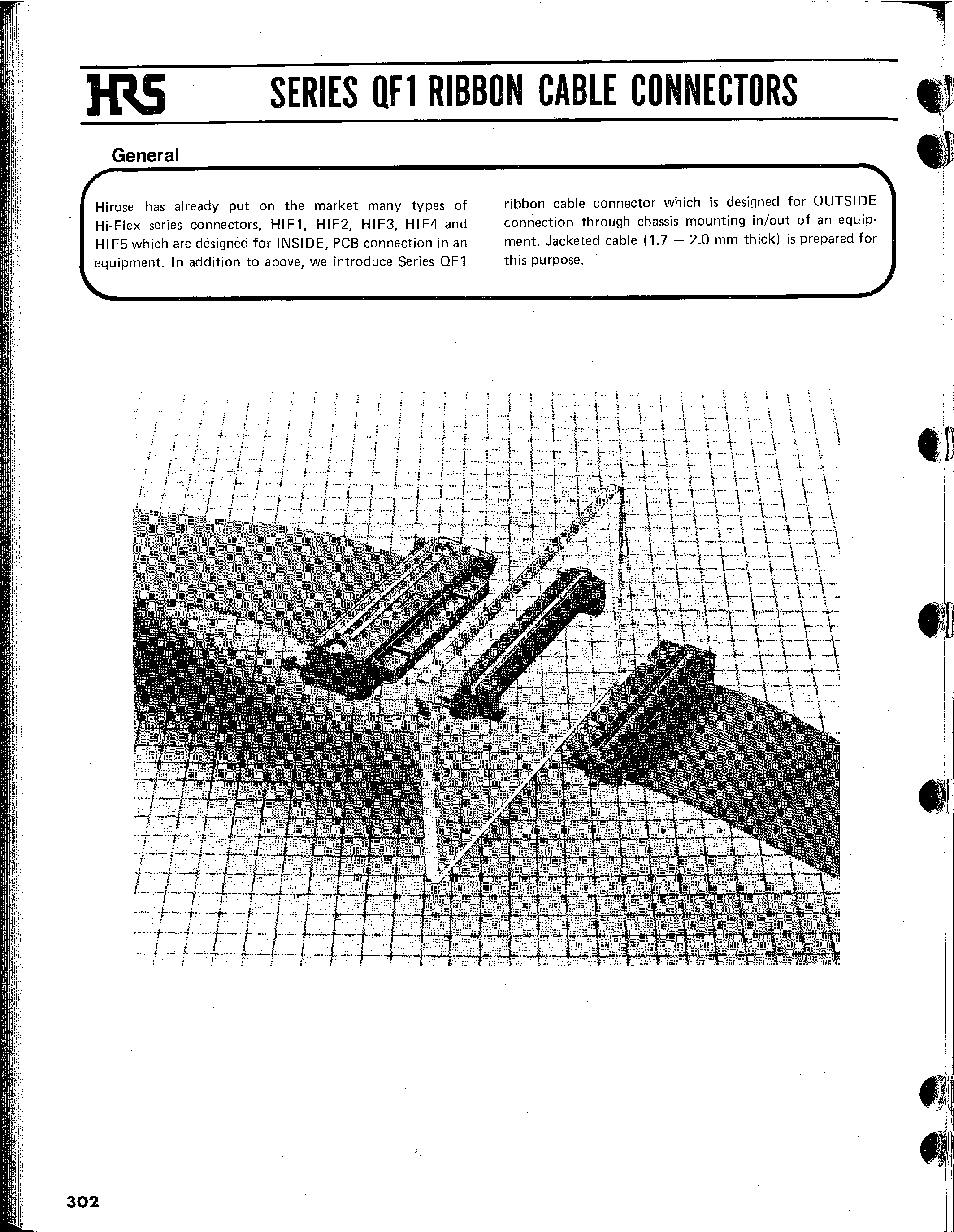 Datasheet QF1-50CV1 - QF1 RIBBON CABLE CONNECTORS page 1