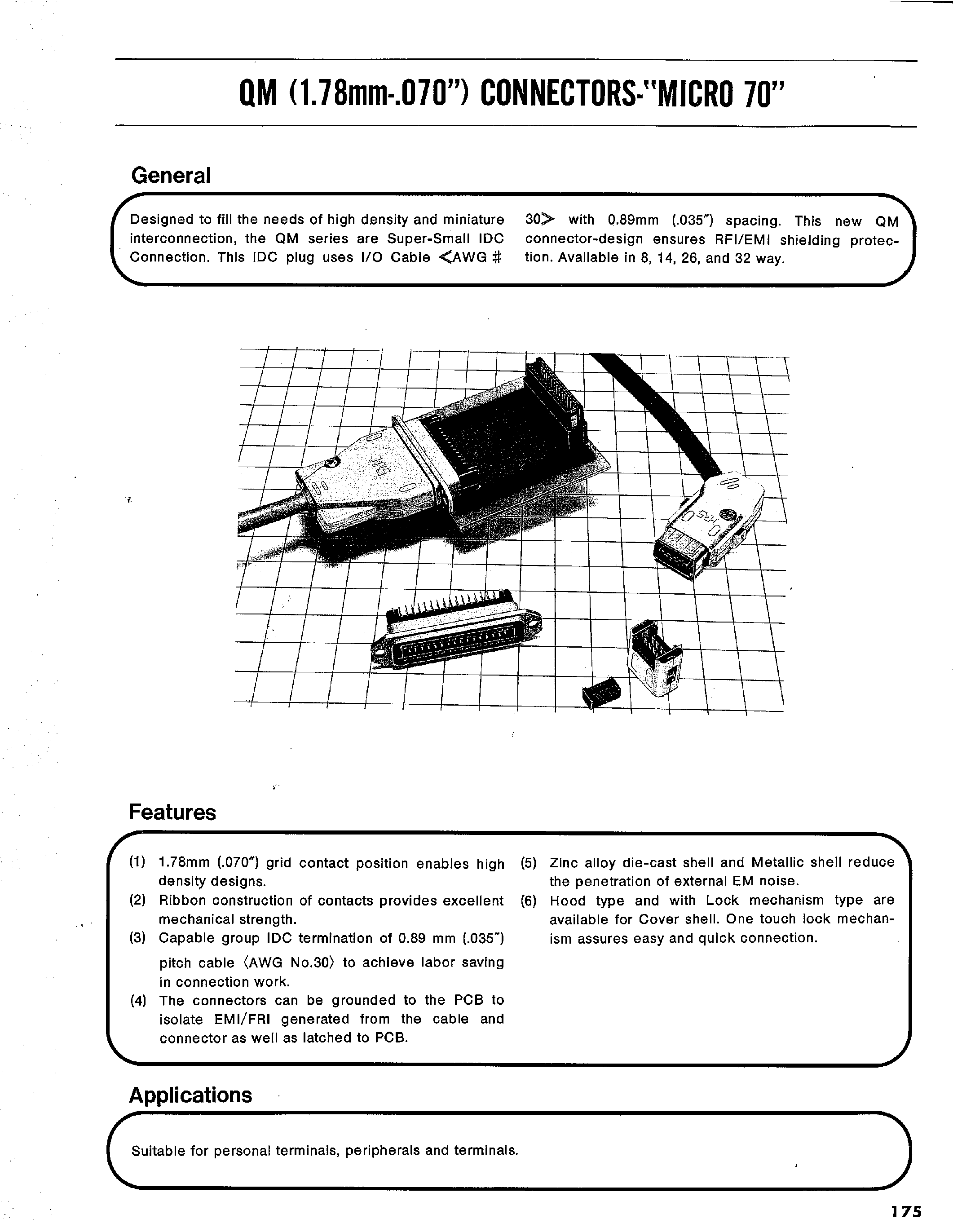 Datasheet QM40-14PA-PR1 page 1 Datasheet QM40-14PA-PR1 - QM (1.78mm-070) CONNECTORS page 1