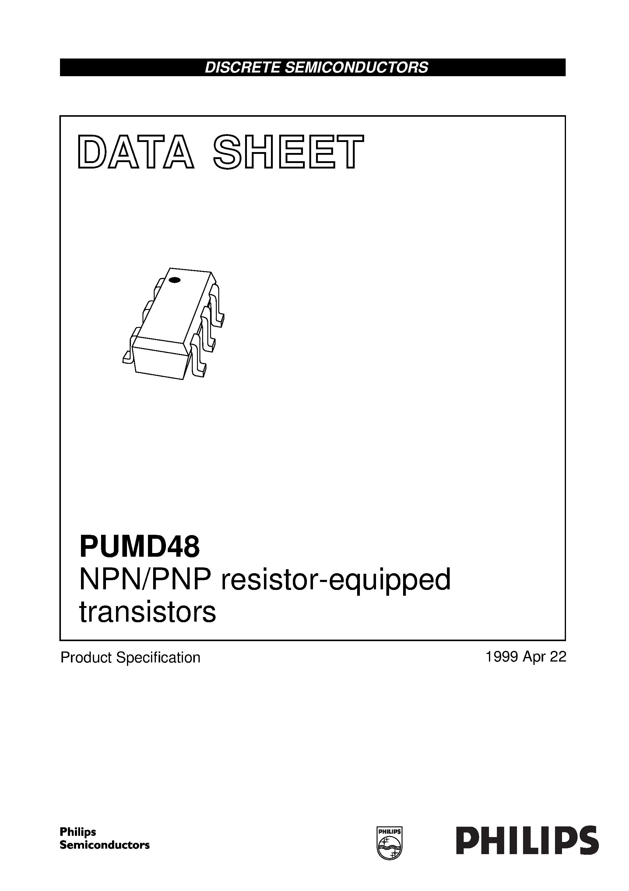 Datasheet PUMD48 - NPN/PNP resistor-equipped transistors page 1