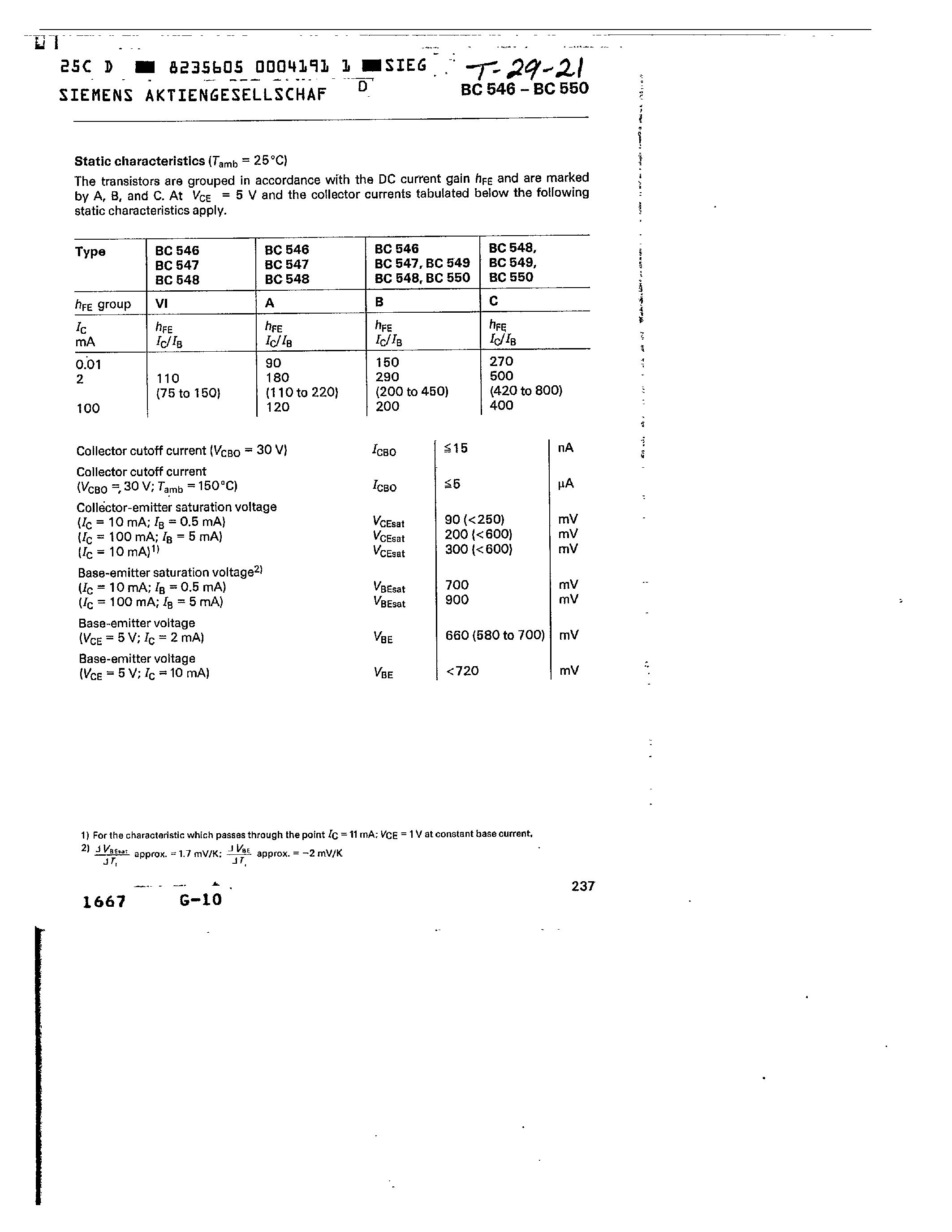 Datasheet Q62702-C691 - NPN Silicon Transistors page 2