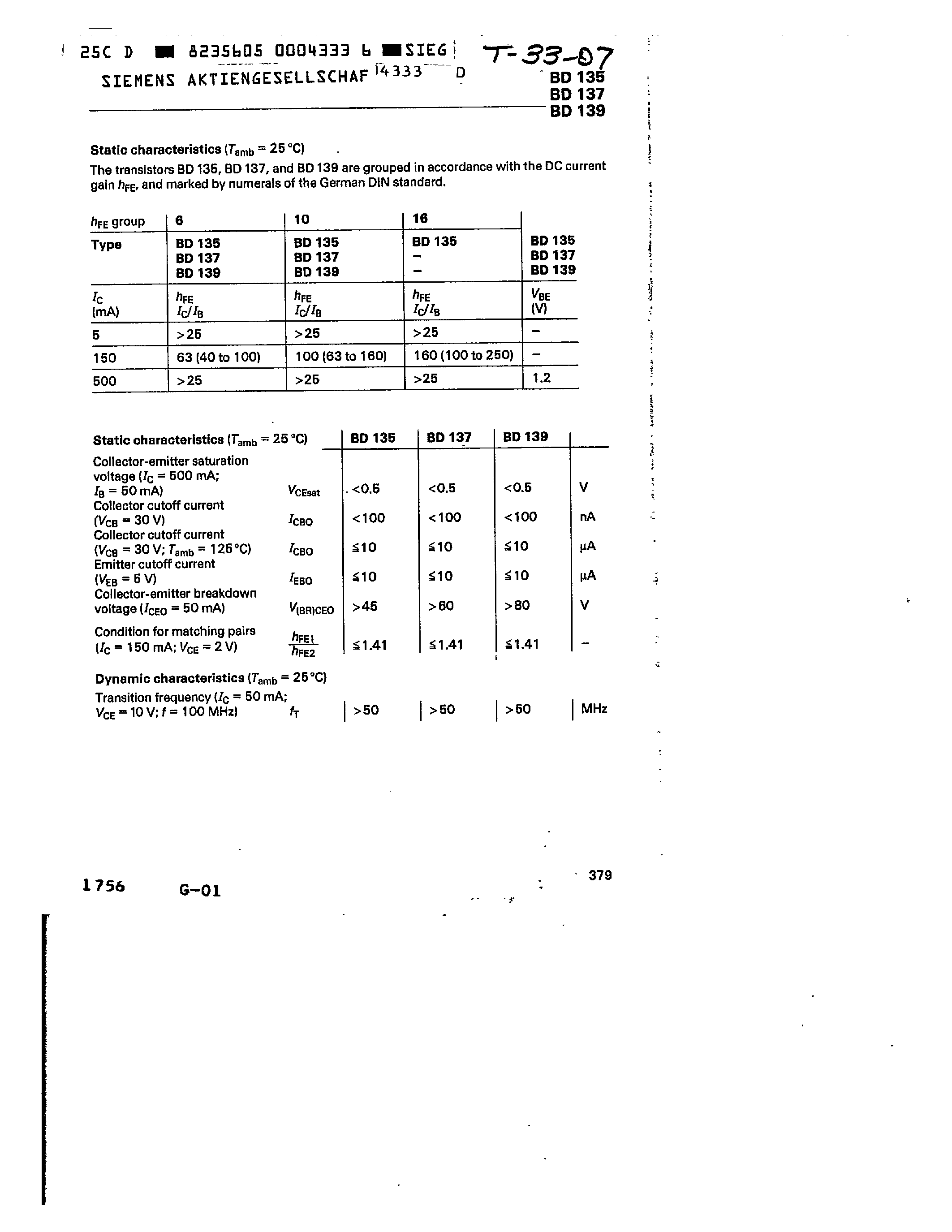 Datasheet Q62702-D110-V2 - NPN SILICON TRANSISTORS page 2