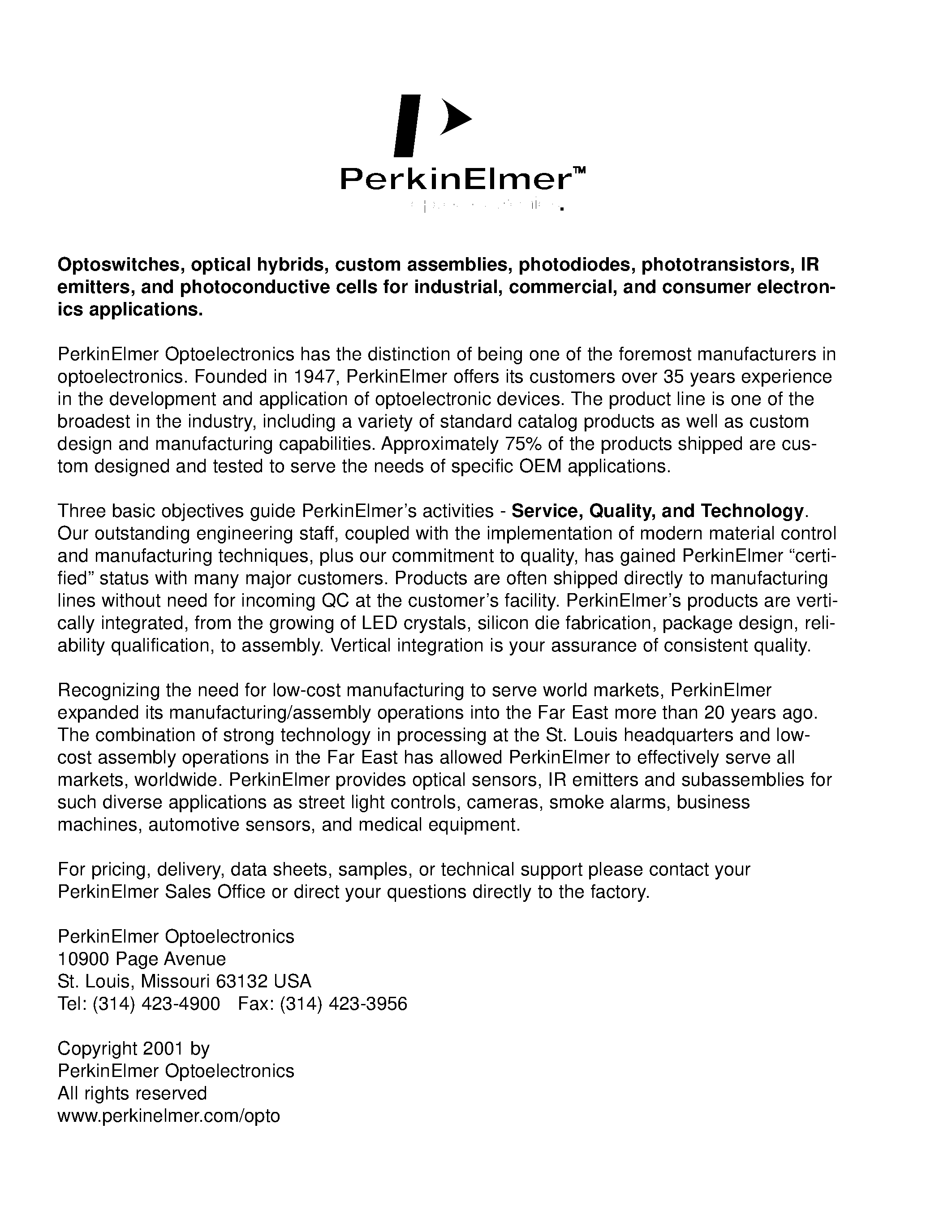 Datasheet VTL5C2/2 - Photoconductive Cells and Analog Optoisolators (Vactrols) page 2