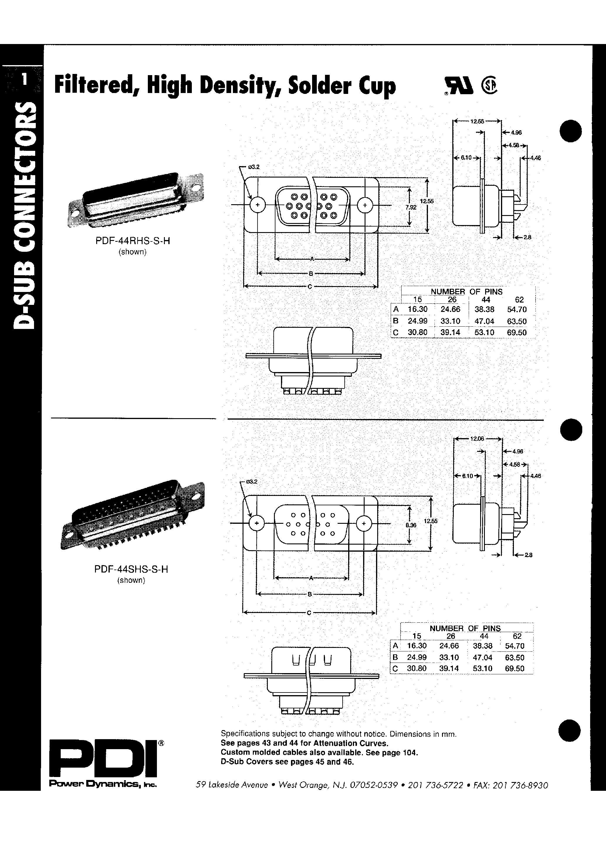 Datasheet PDF-xx - D-Sub Connectors page 2