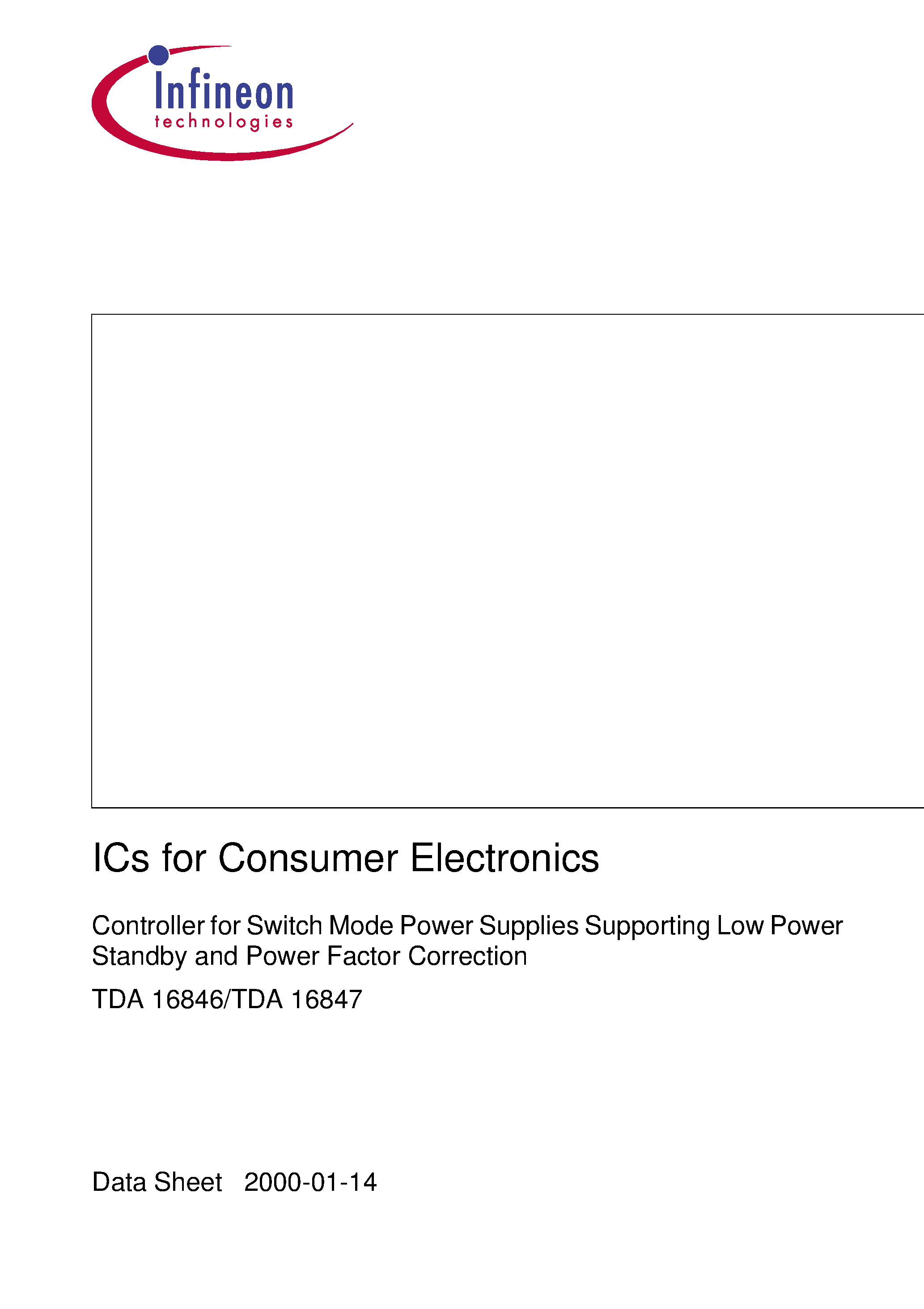 Datasheet TDA16847 - ICs for Consumer Electronics page 1