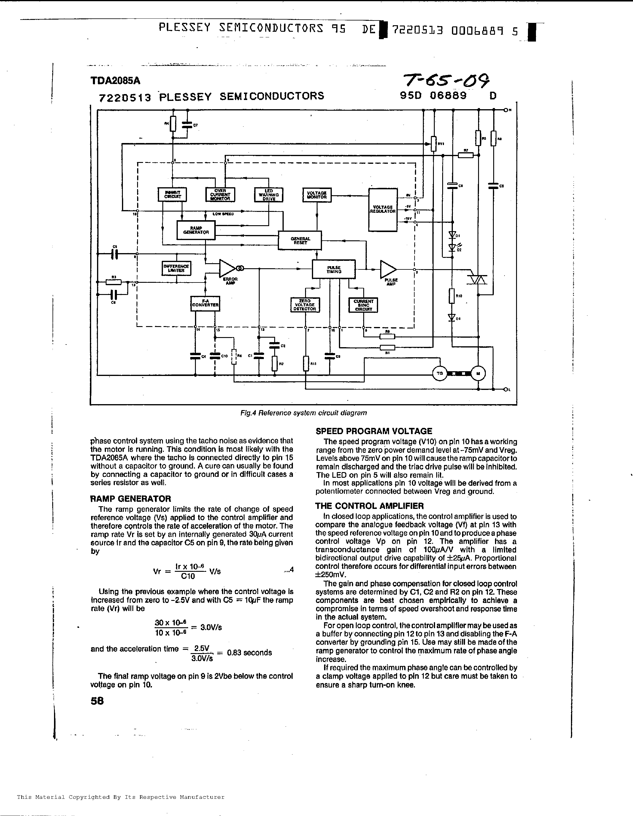 Datasheet TDA2085A page 2 Datasheet TDA2085A - CLOSED LOOP CONTROL page 2