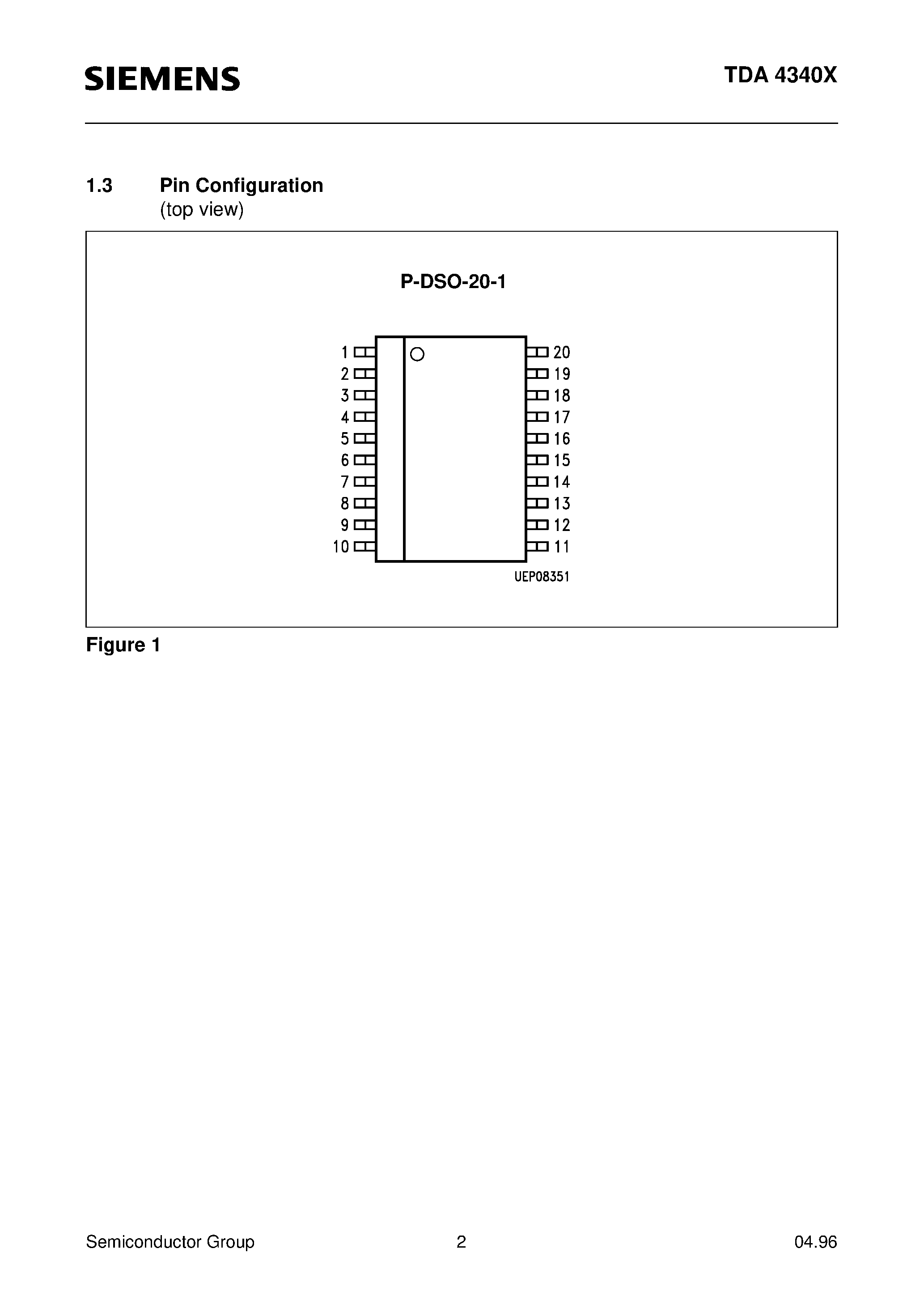Datasheet TDA4340X - Stereo Decoder/Noise Blanker page 2