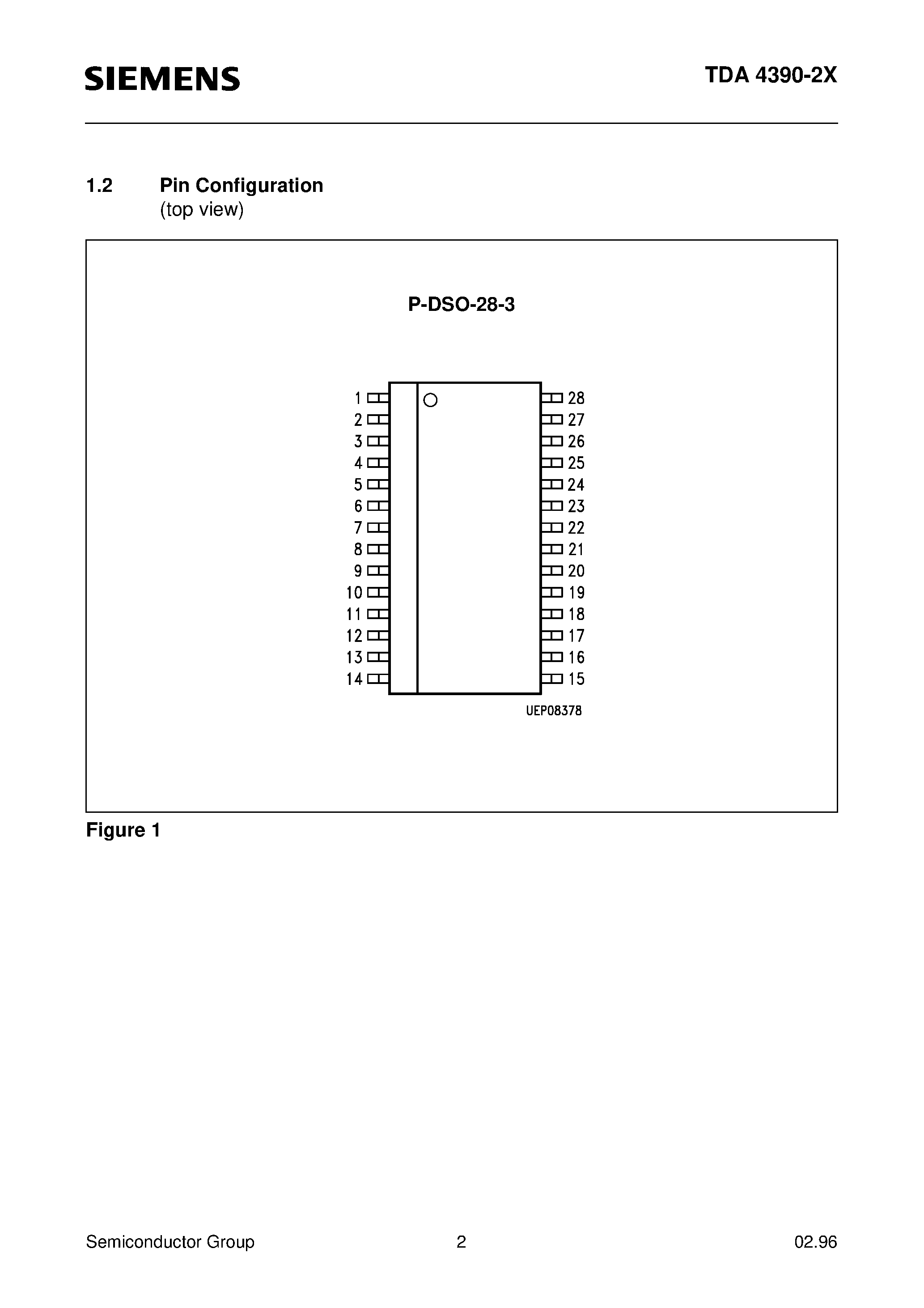 Datasheet TDA4390-2X - Audioprocessor page 2