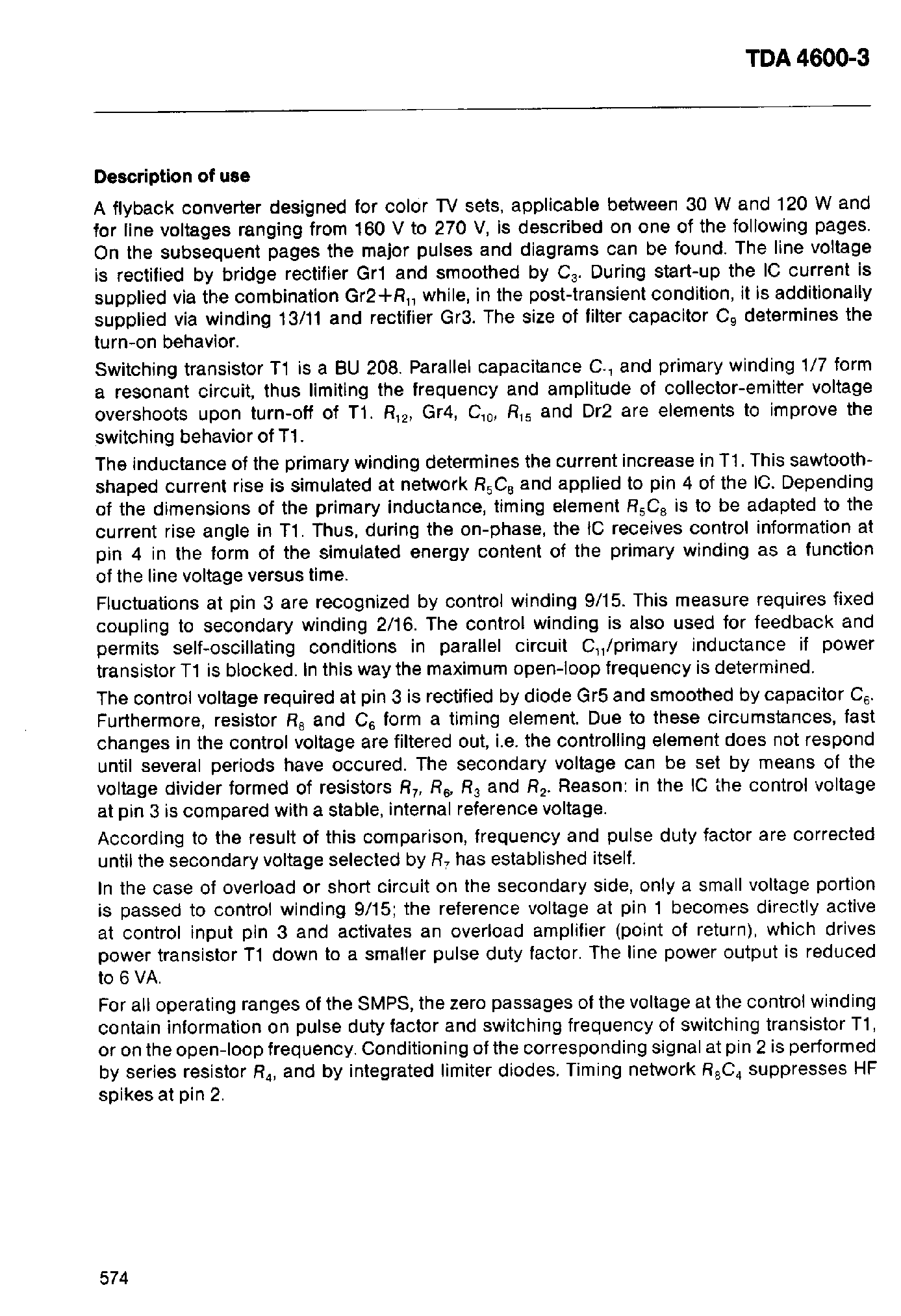 Datasheet TDA4600-3 page 2 Datasheet TDA4600-3 - CONTROL IC FOR SWITCHED - MODE POWER SUPPLIES page 2