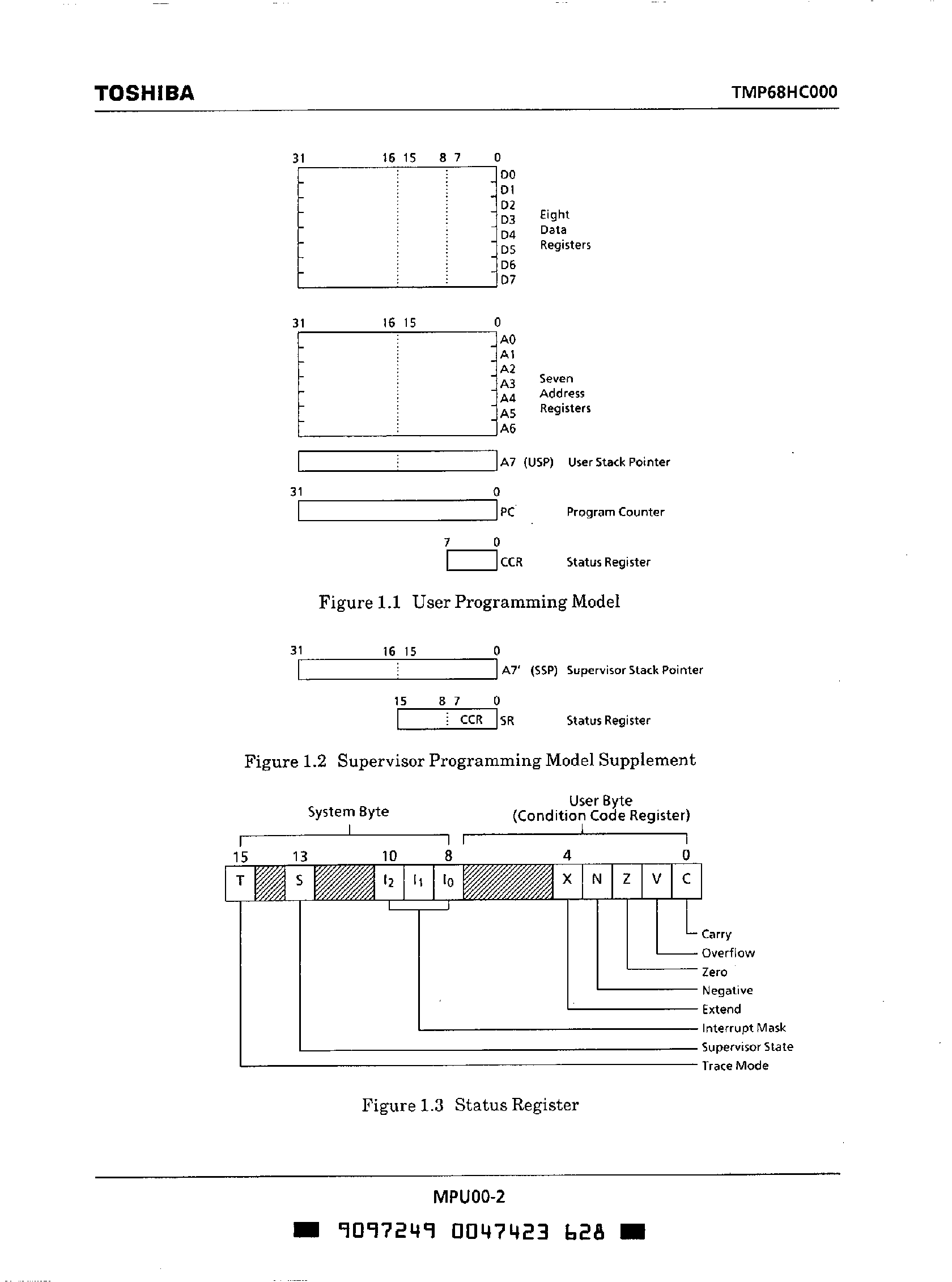 Даташит TMP68HC000F - 16 Bit Microprocessors страница 2