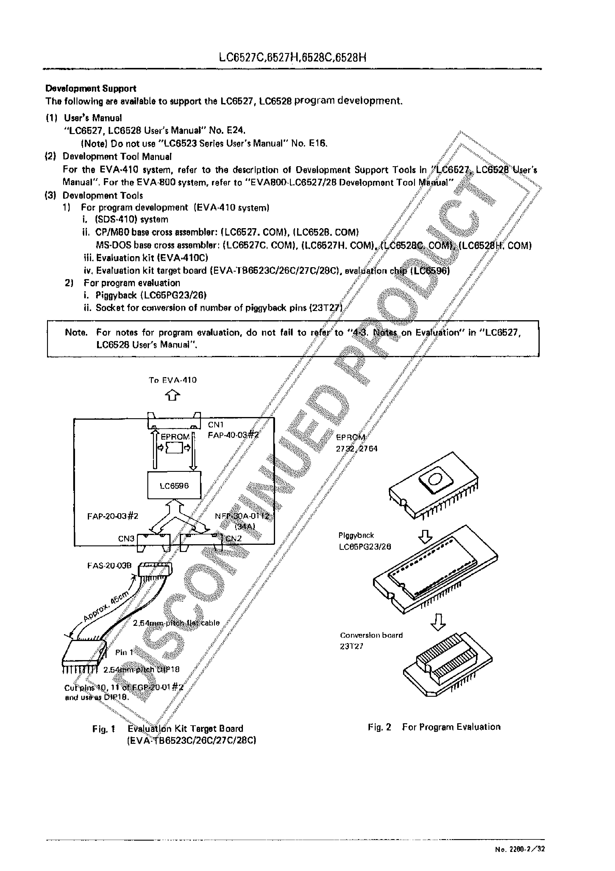 Даташит LC6527H - SINGLE CHIP 4 BIT MICROCOMPUTERS FOR SMALL SCALE CONTROL ORIENTED APPLICATIONS страница 2