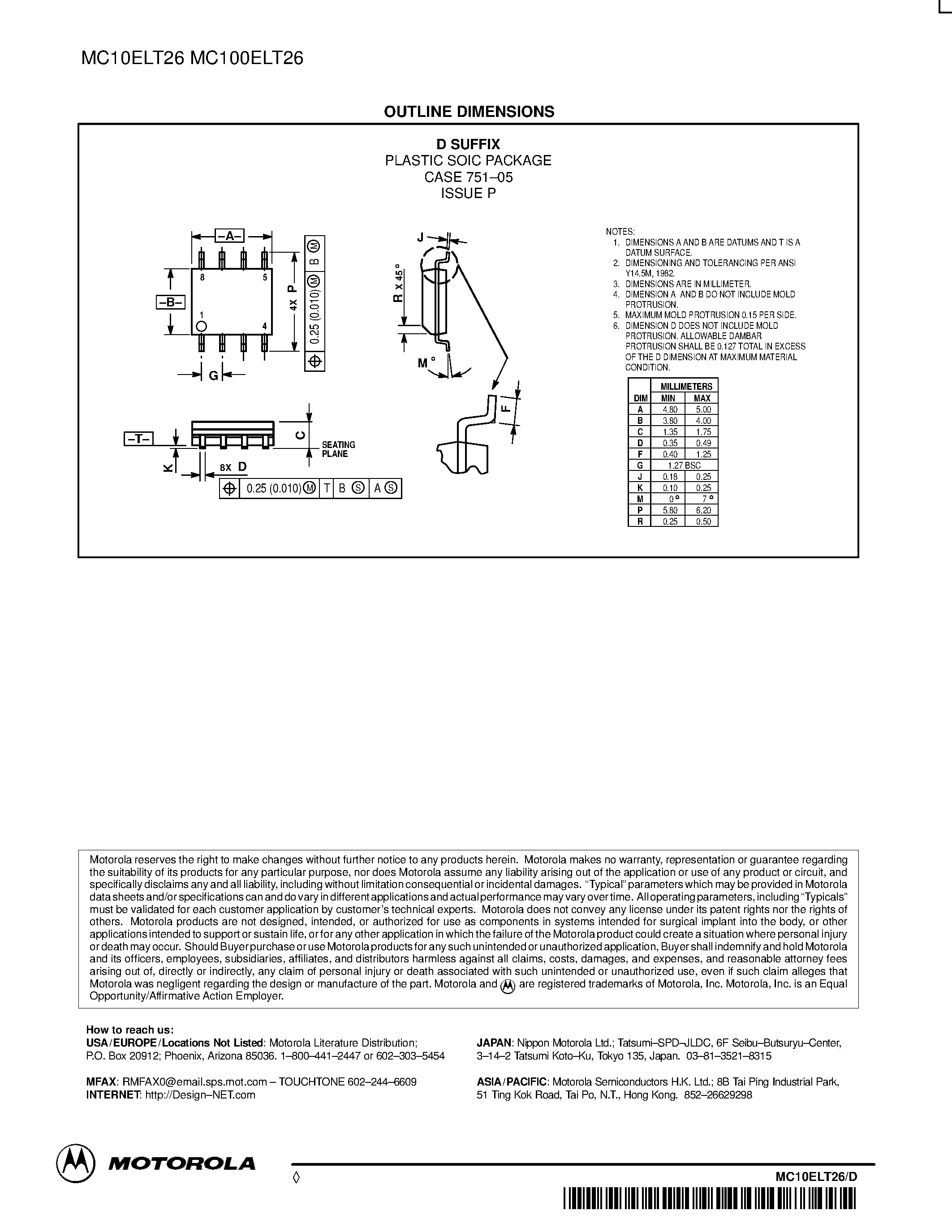 Даташит MC100ELT26 - 1:2 Fanout Differential PECL to TTL Translator страница 2
