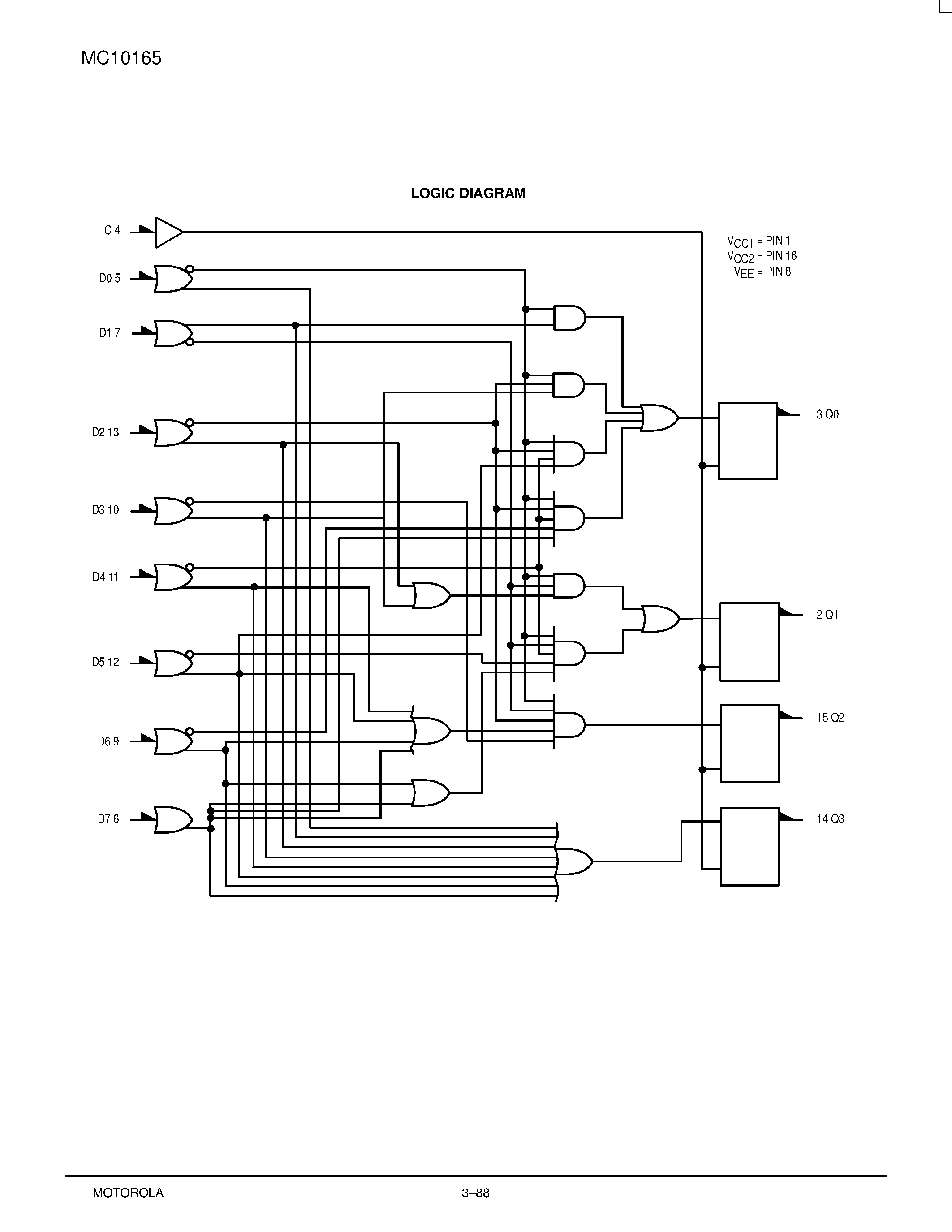 Даташит MC10165P - 8-Input Priority Encoder страница 2