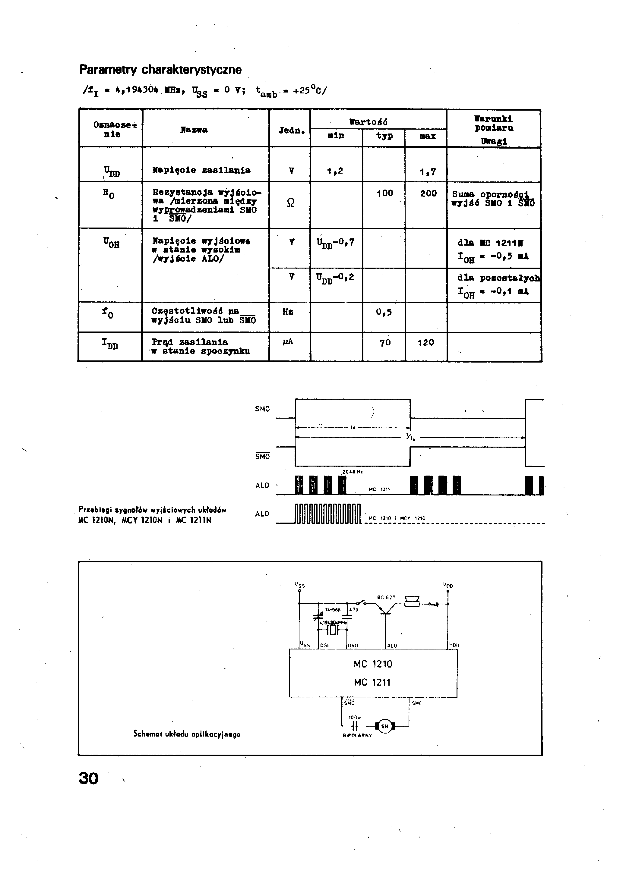 Datasheet MC1210N - LSI CMOS page 2