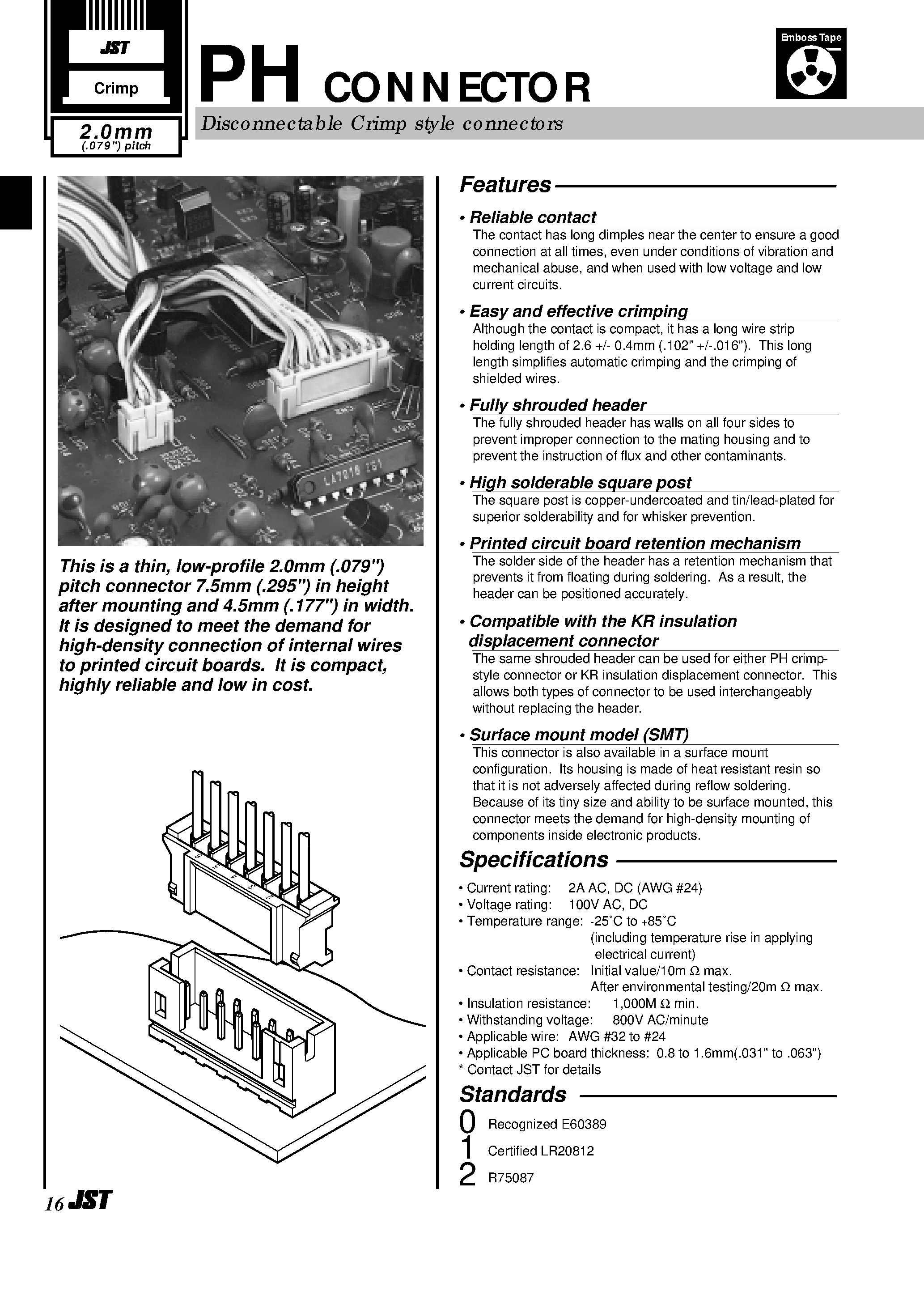Даташит B4B-PH-K-S - PH Connector страница 1