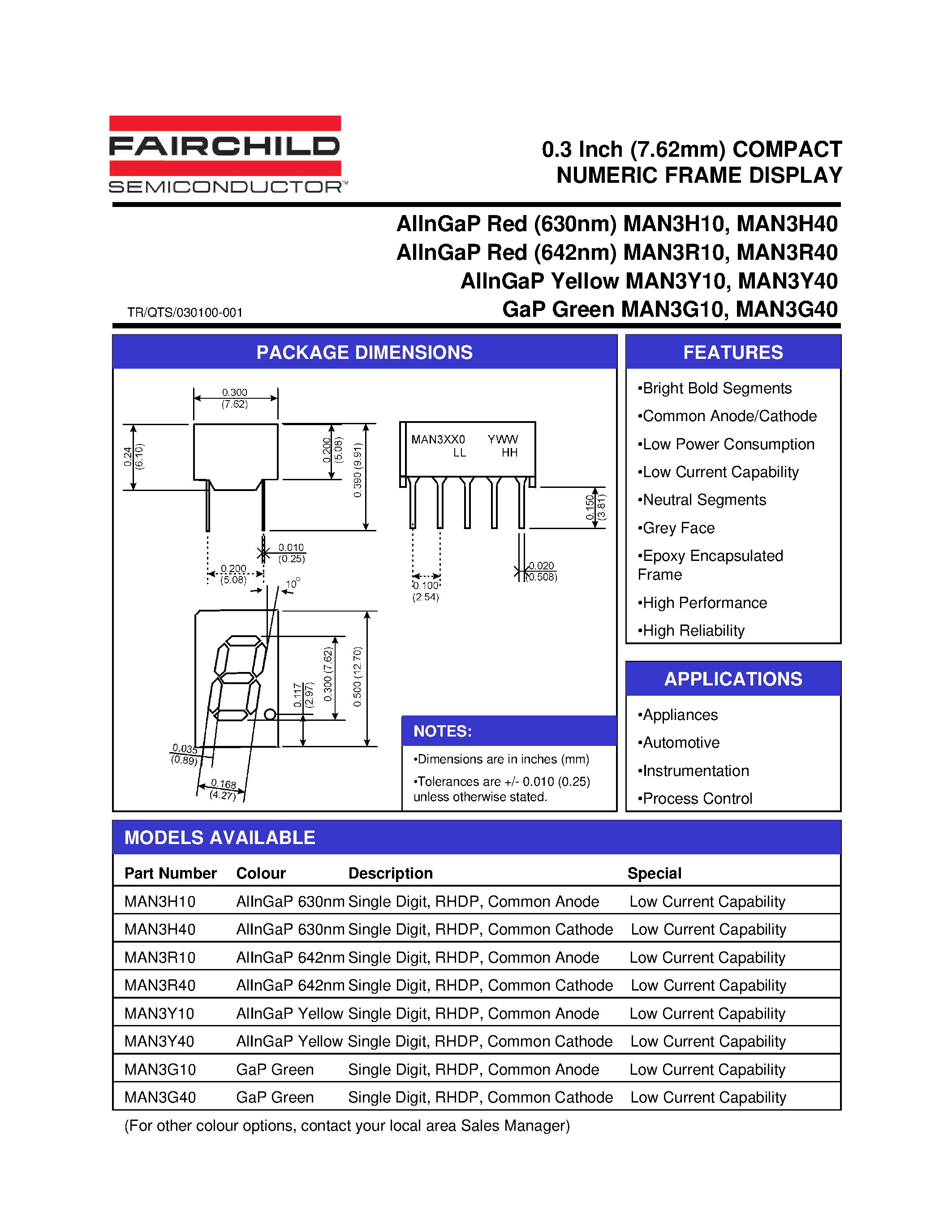 Даташит на микросхему MAN3G10 страница 1 Даташит MAN3G10 - 0.3 Inch (7.62mm) COMPACT NUMERIC FRAME DISPLAY страница 1