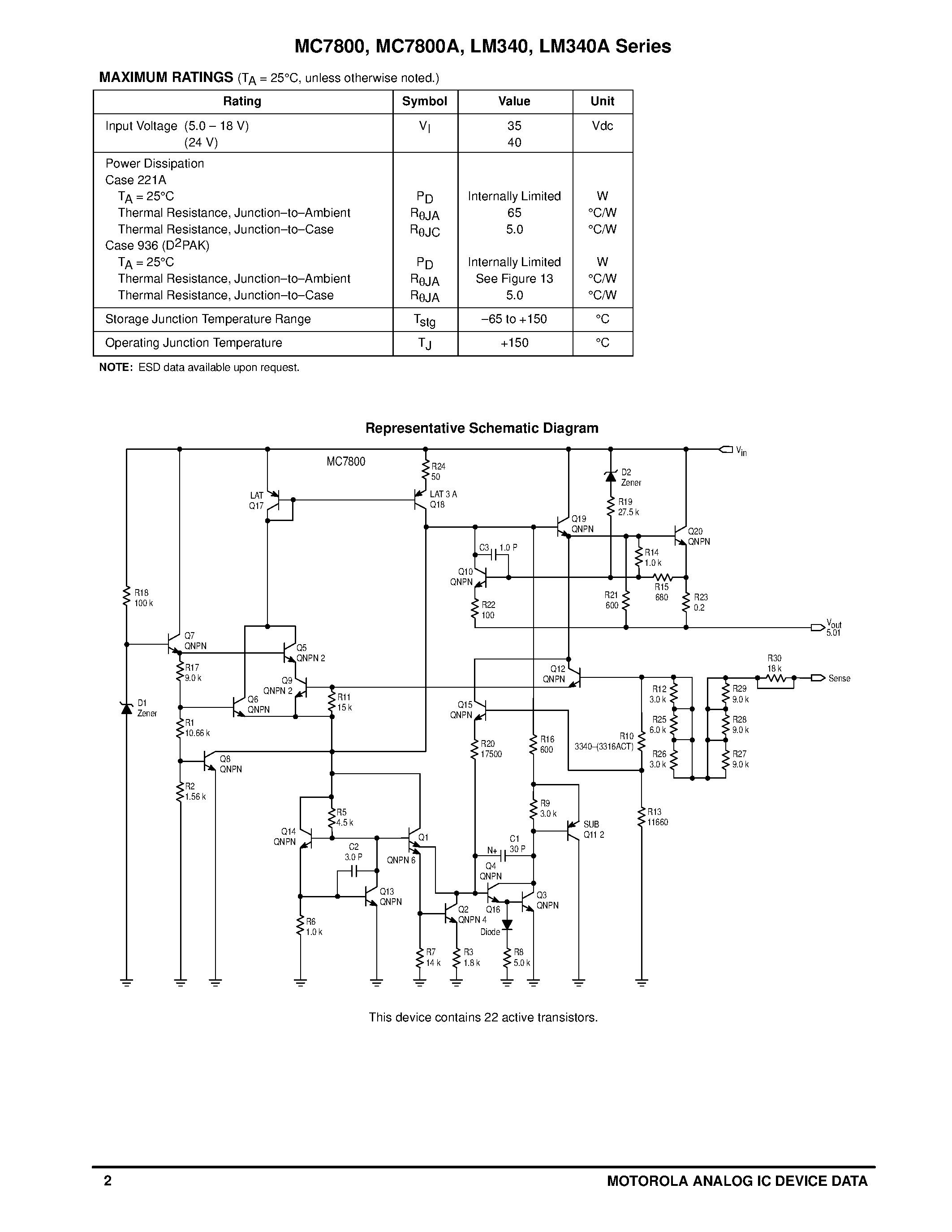 Datasheet MC7808C - THREE TERMINAL POSITIVE FIXED VOLTAGE REGULATORS page 2