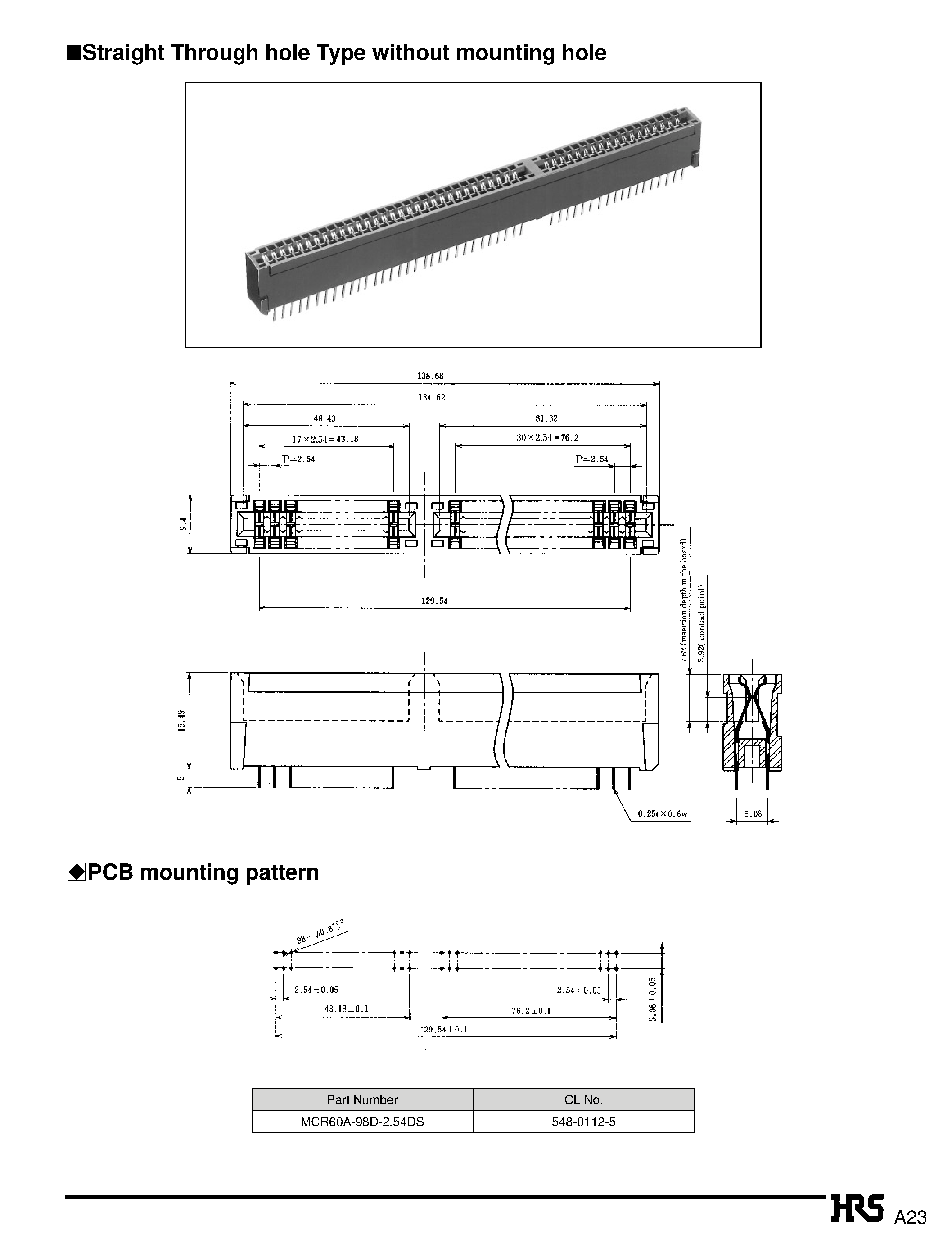 Datasheet MCR60-98D-2.54DSA page 2 Datasheet MCR60-98D-2.54DSA - ISA Bus (AT bus) page 2