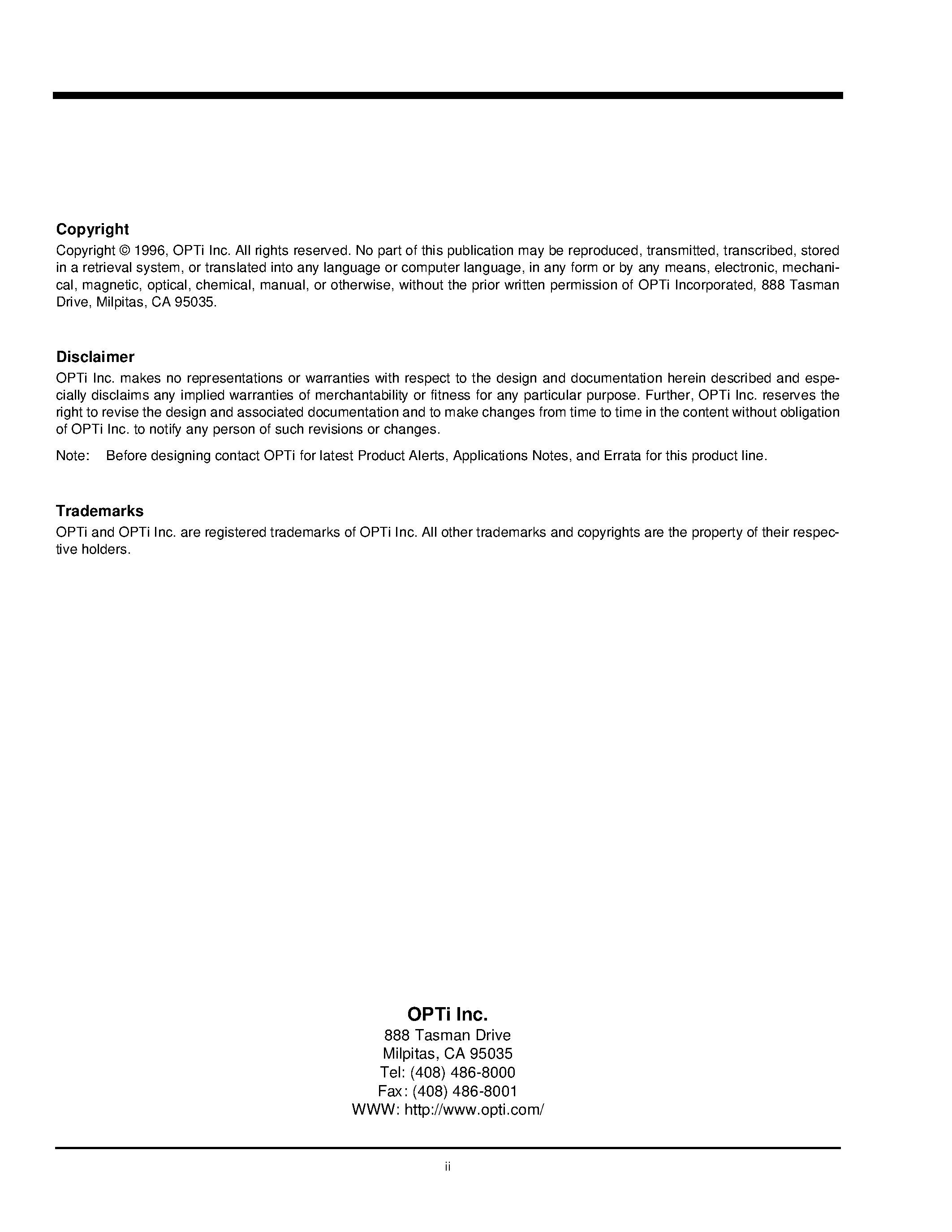 Datasheet 82C814 page 2 Datasheet 82C814 - Docking Station Controller Preliminary Data Book page 2