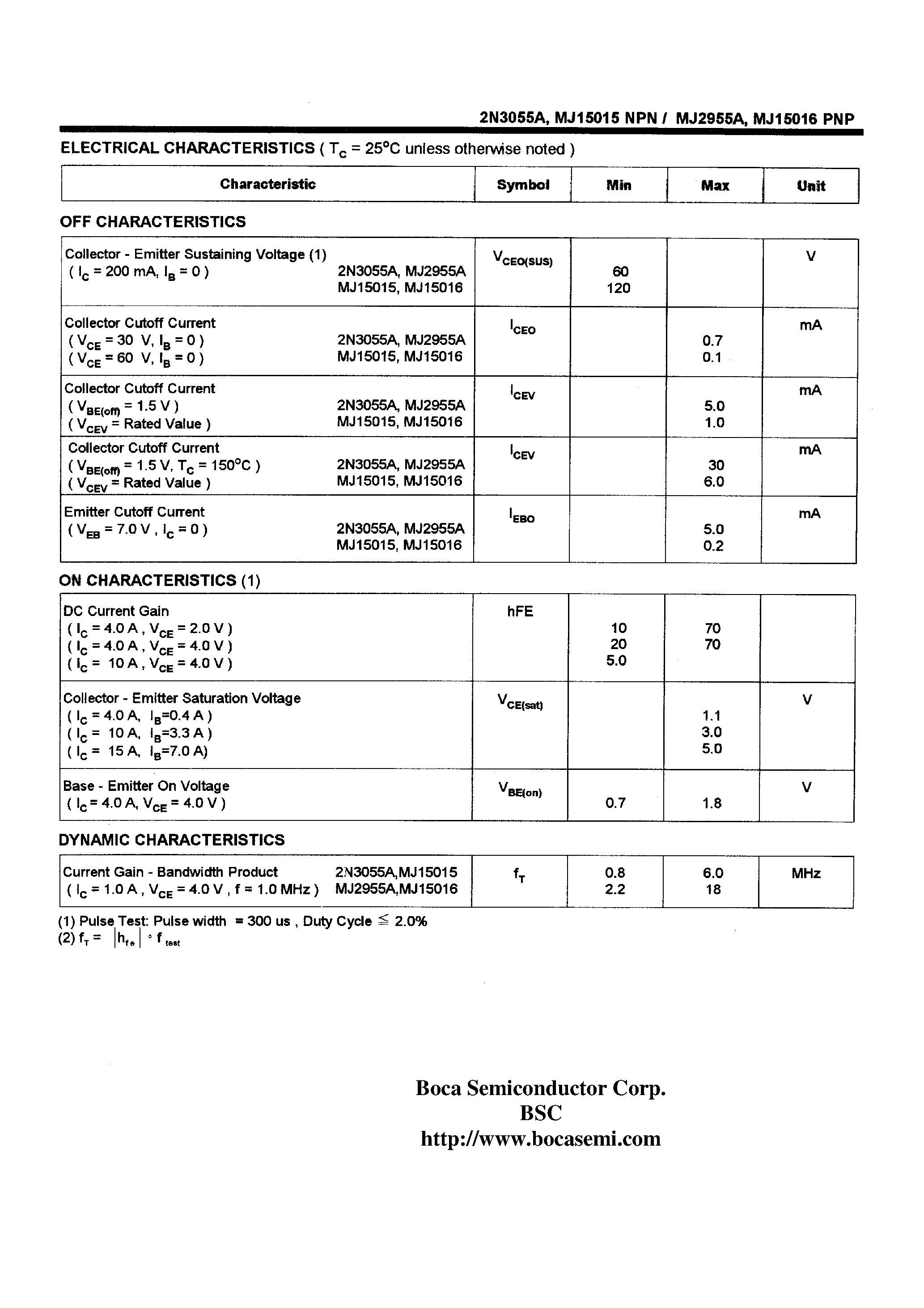 Даташит на микросхему MJ15016 страница 2 Даташит MJ15016 - COMPLEMENTARY SILICON HIGH-POWER TRANSISTORS страница 2