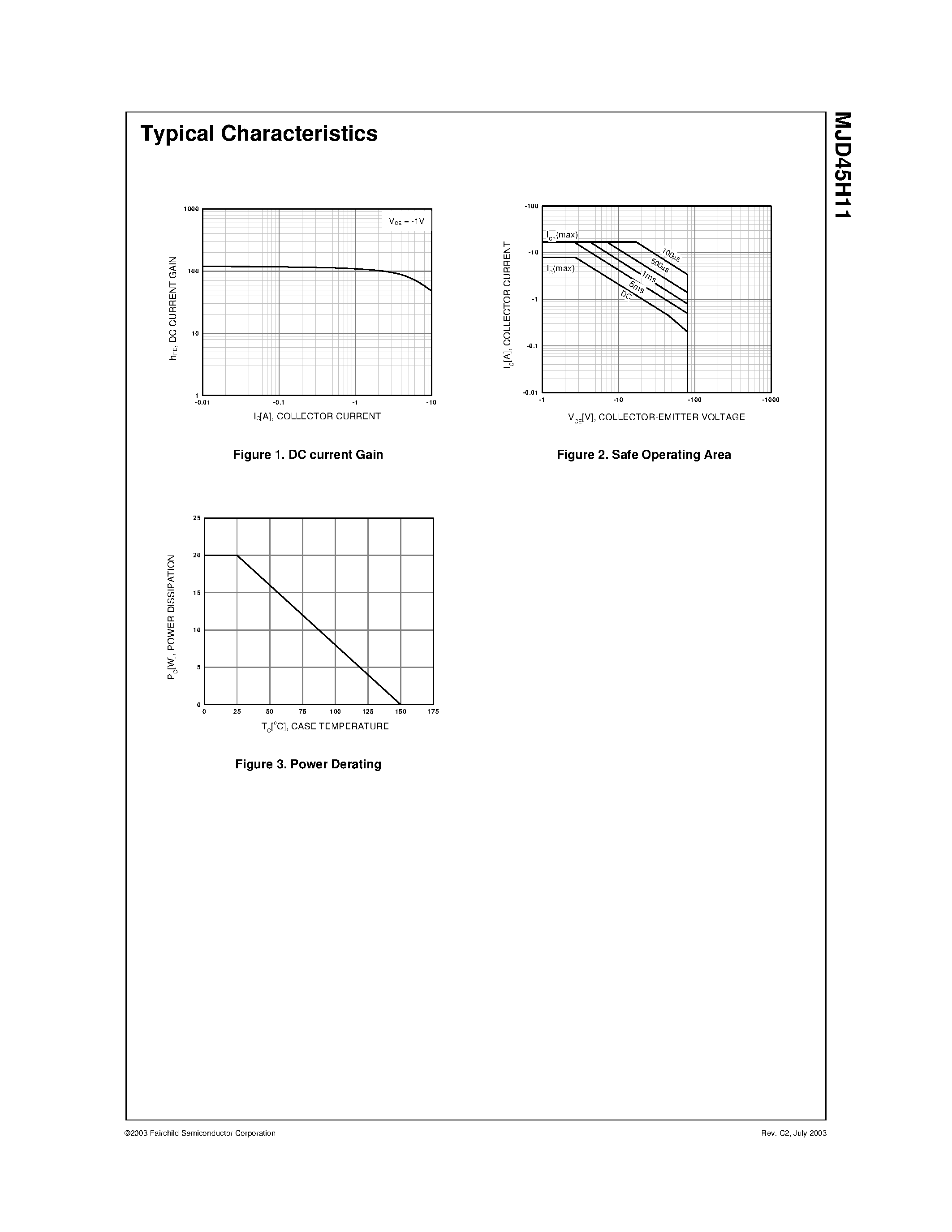 Datasheet MJD45H11 - General Purpose Power and Switching Such as Output or Driver Stages in Applications D-PAK for Surface Mount Applications page 2