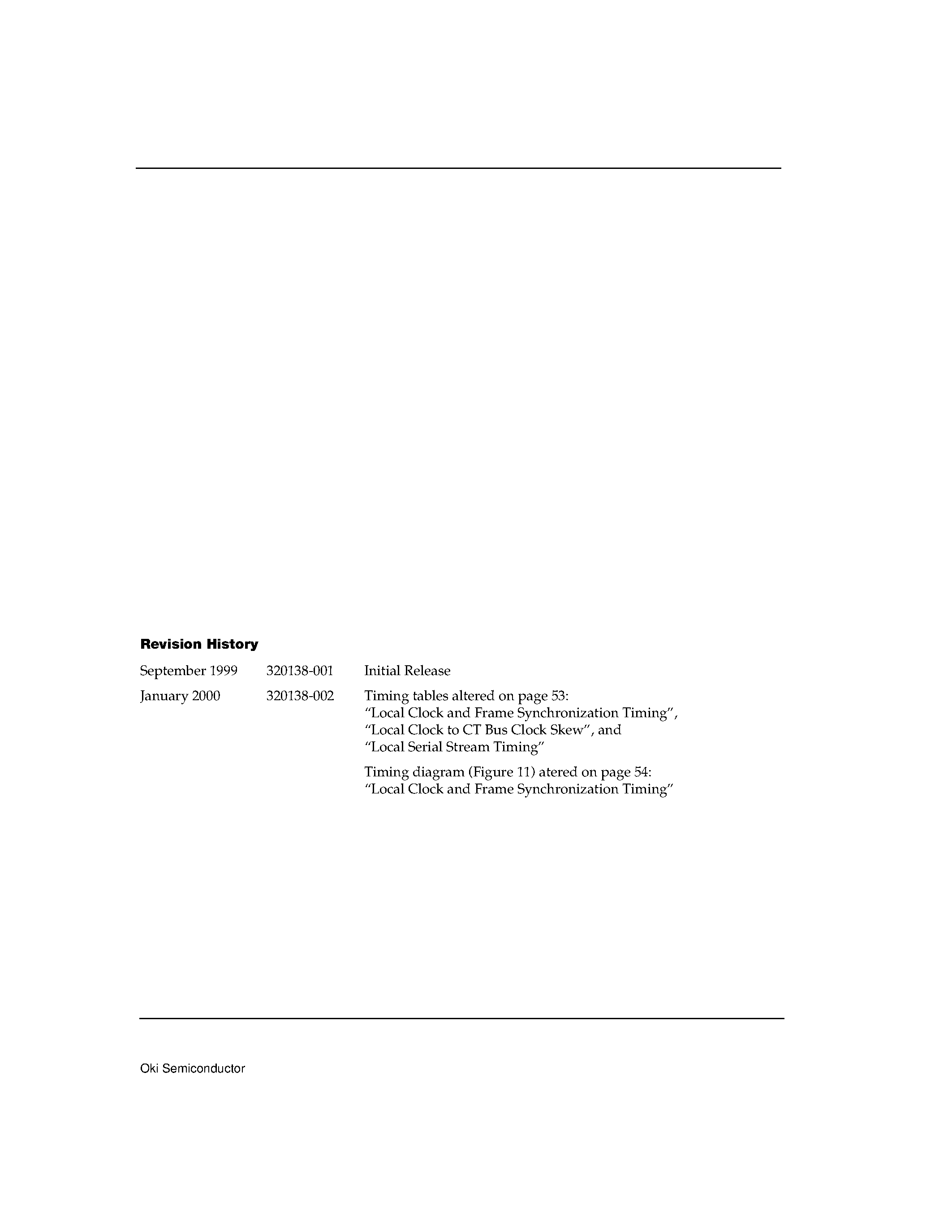 Datasheet ML53612 page 2 Datasheet ML53612 - 64-Channel Full Duplex H.100/H.110 CT Bus System Interface and Time-Slot Interchange page 2