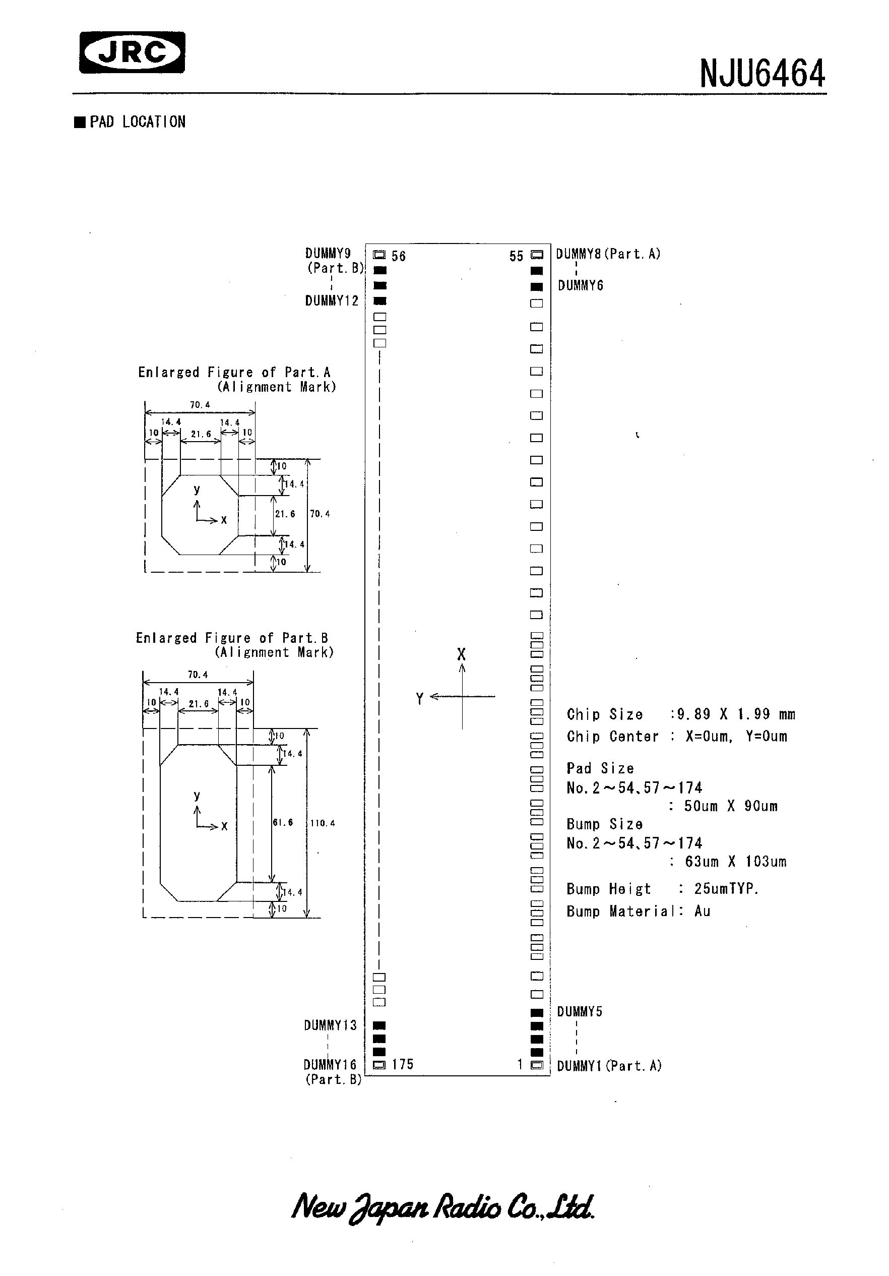 Datasheet NJU6464 page 2 Datasheet NJU6464 - 16-CHARACTER 3-LINE DOT MATRIX LCD CONTROLLER DRIVER page 2