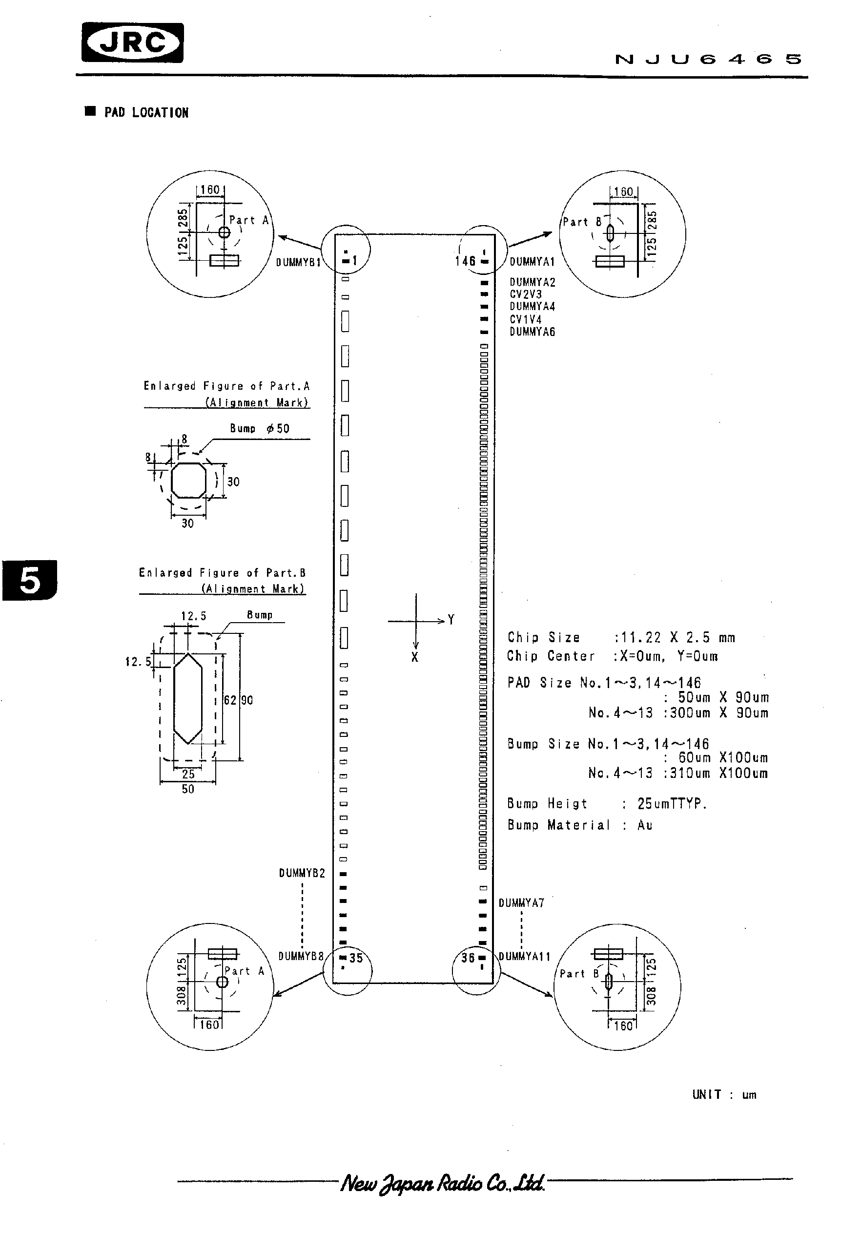 Datasheet NJU6465 - 12-CHARACTER 4-LINE DOT MATRIX LCD CONTROLLER DRIVER page 2