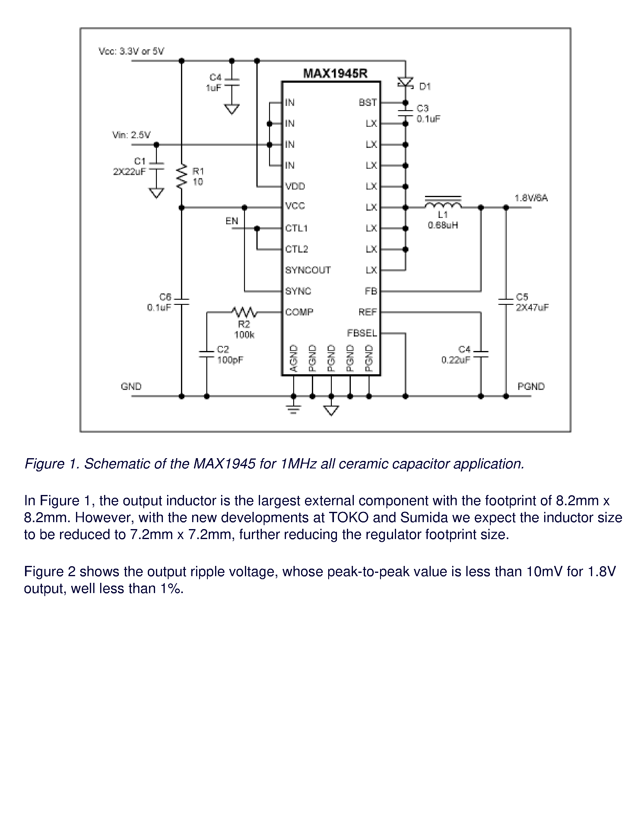Даташит на микросхему AN1782 страница 2 Даташит AN1782 - Small Footprint / 10us Response Time / 10mV Output Ripple / 1MHz / 6A Step-Down Regulator страница 2