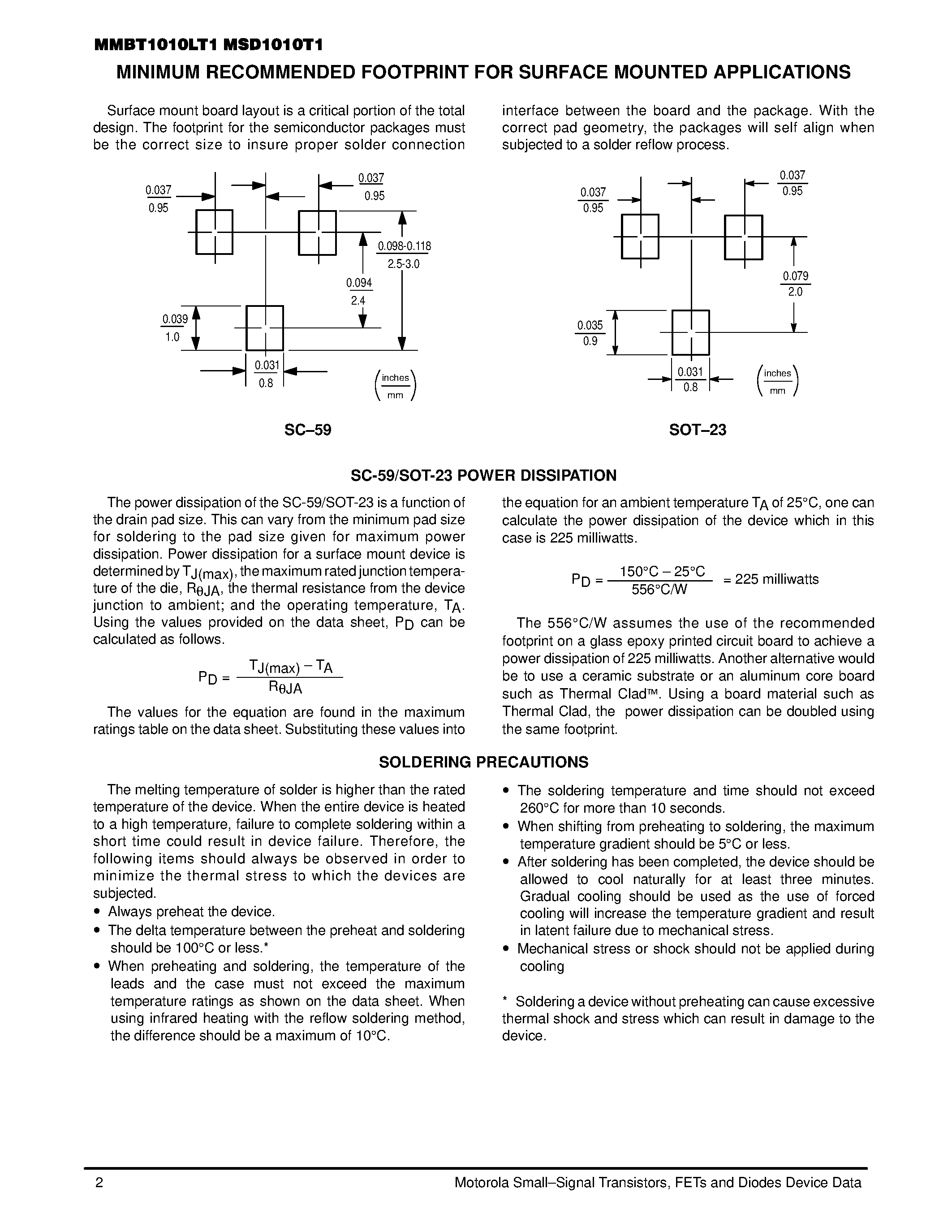 Datasheet MMBT1010LT1 page 2 Datasheet MMBT1010LT1 - PNP GENERAL PURPOSE DRIVER TRANSISTORS SURFACE MOUNT page 2