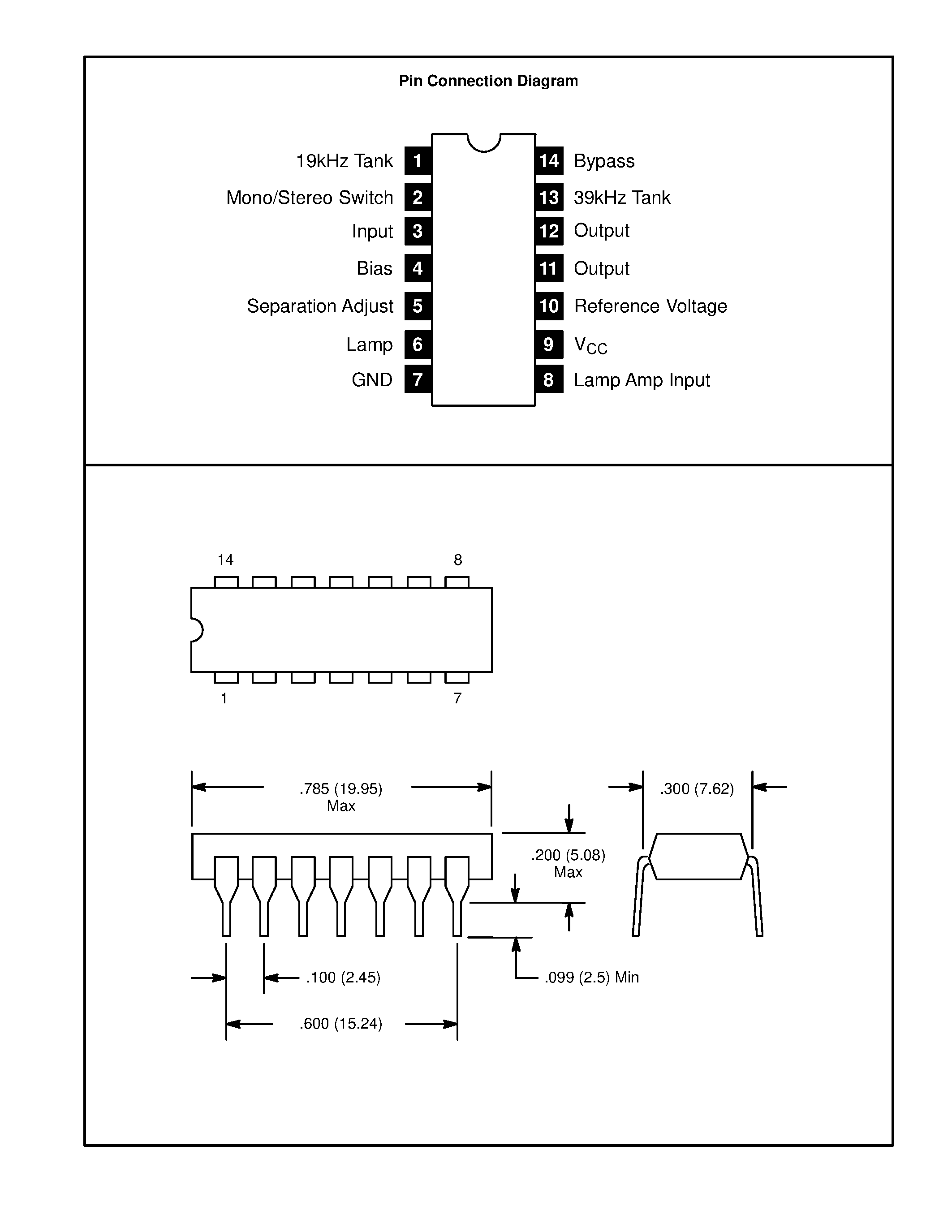 Даташит NTE1006 - Integrated Circuit FM Multiplex Stereo Demodulator страница 2