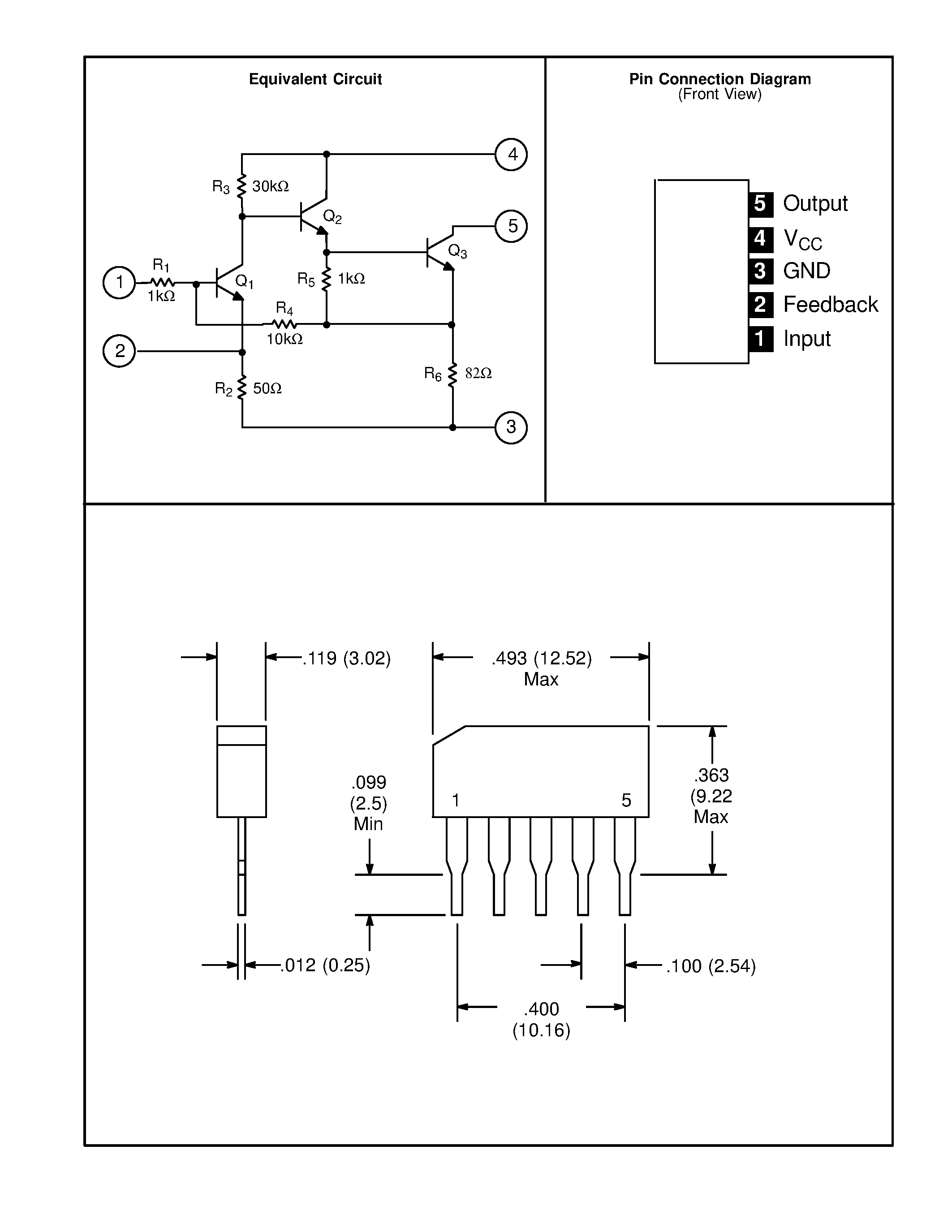 Datasheet NTE1102 page 2 Datasheet NTE1102 - Integrated Circuit 3 Stage Audio Amplifier page 2