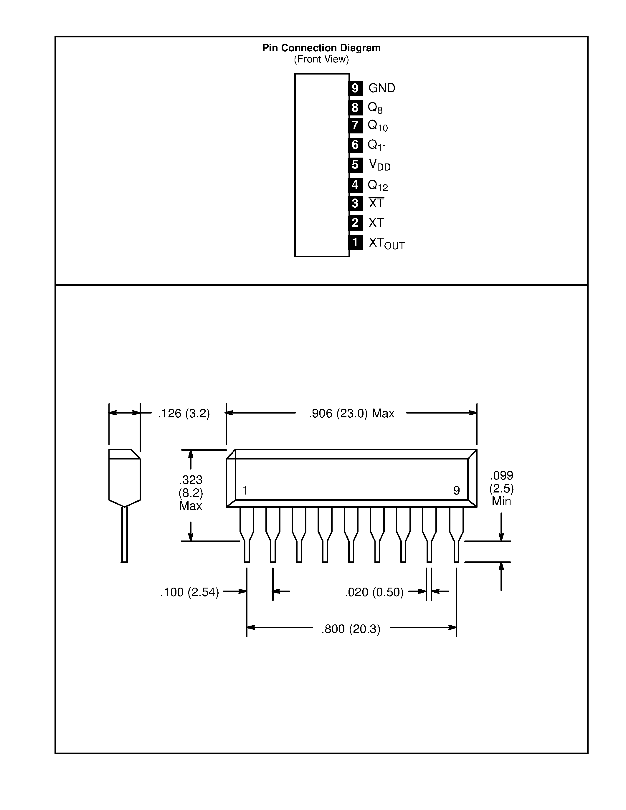 Datasheet NTE1197 - Integrated Circuit OSC and 12-Stage Divider page 2