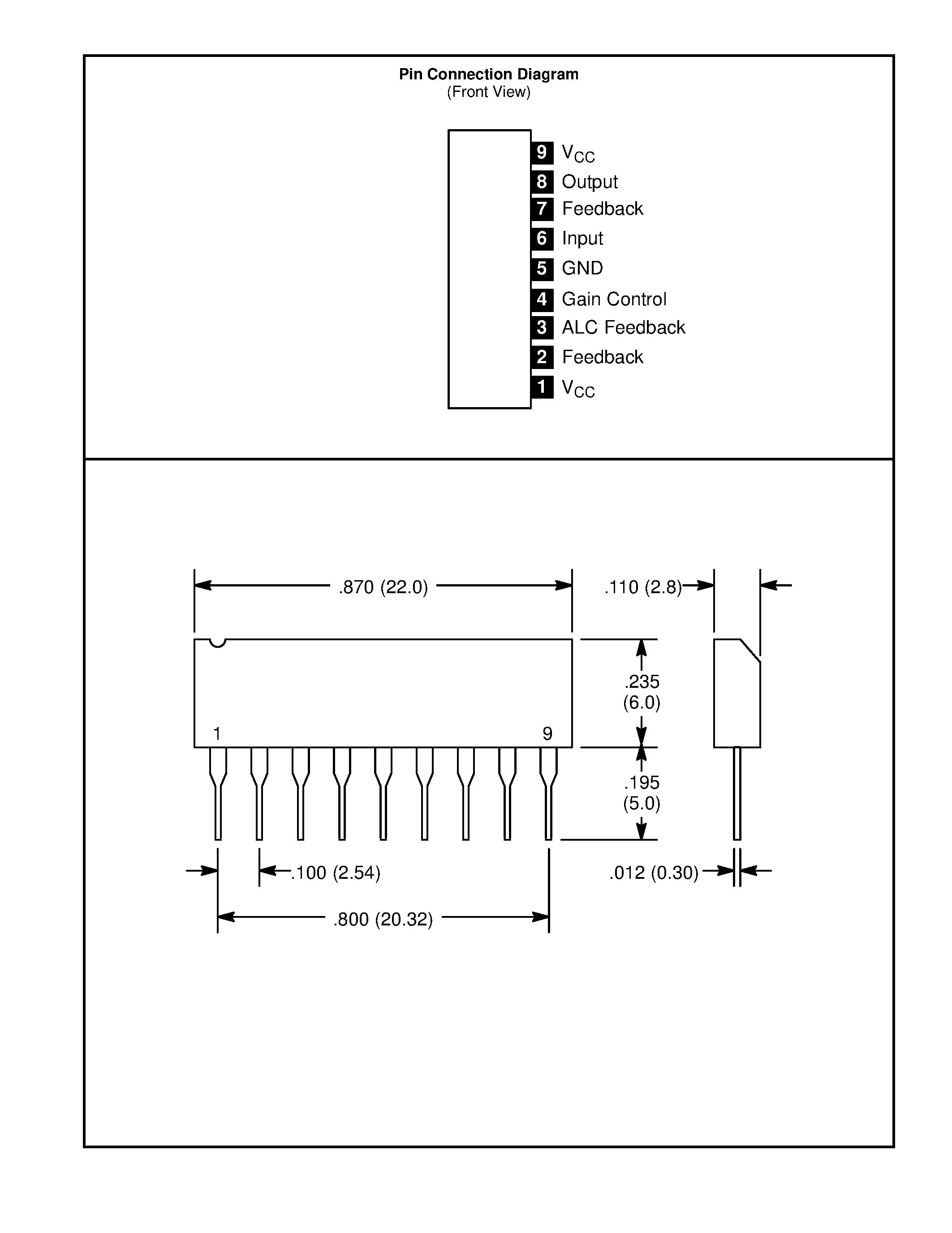 Даташит NTE1210 - Integrated Circuit Preamp w/ALC страница 2