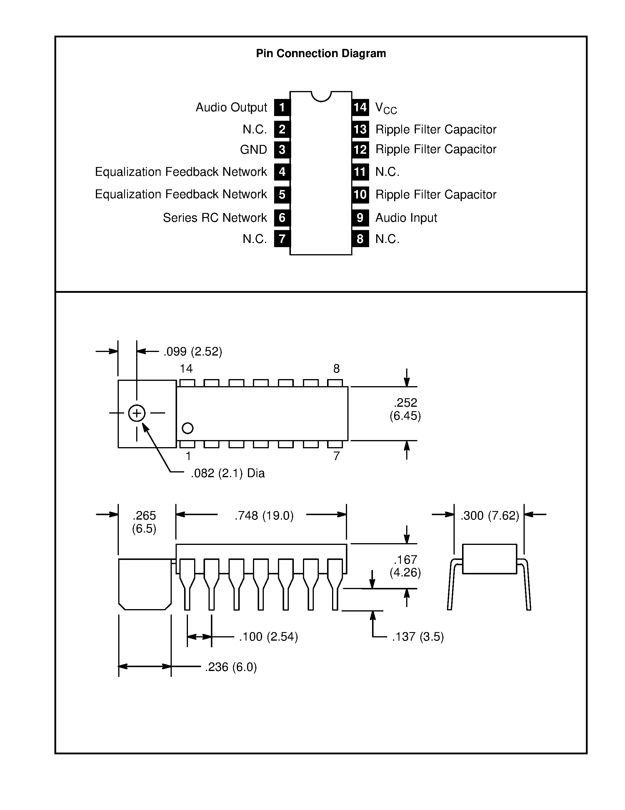 Datasheet NTE1228 - Integrated Circuit Audio Power Amp / 2.1W page 2