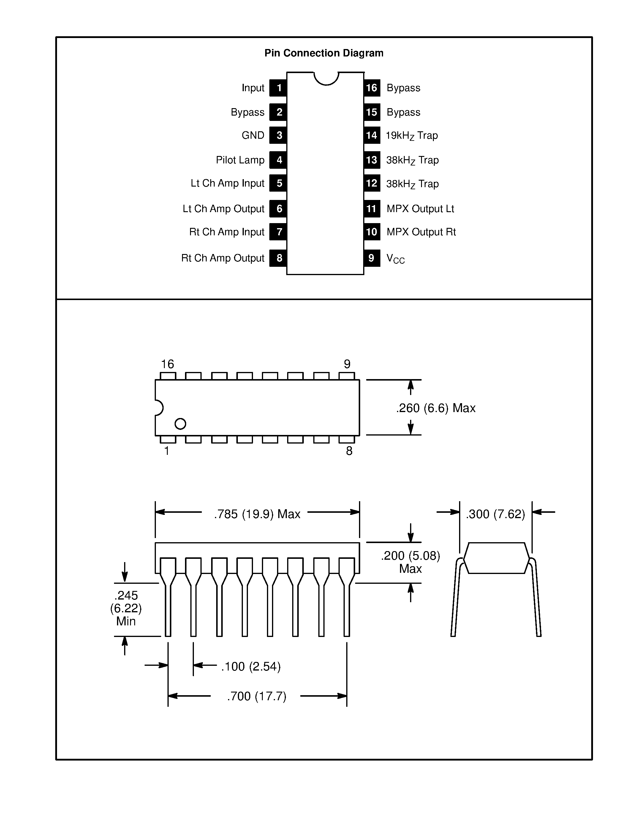 Даташит NTE1230 - Integrated Circuit FM Multiplex Stereo Demodulator страница 2