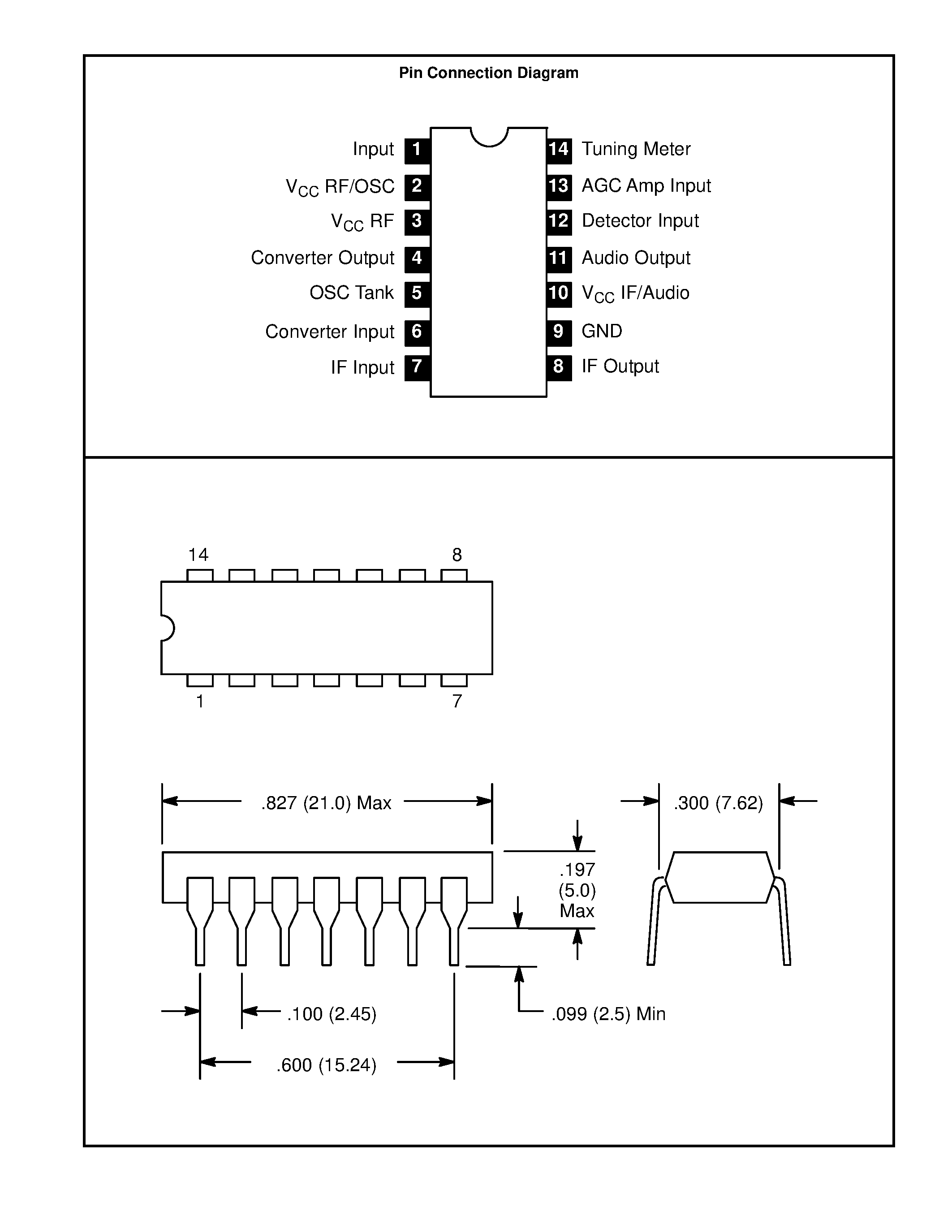 Datasheet NTE1237 - Integrated Circuit AM Radio without Audio Stage page 2