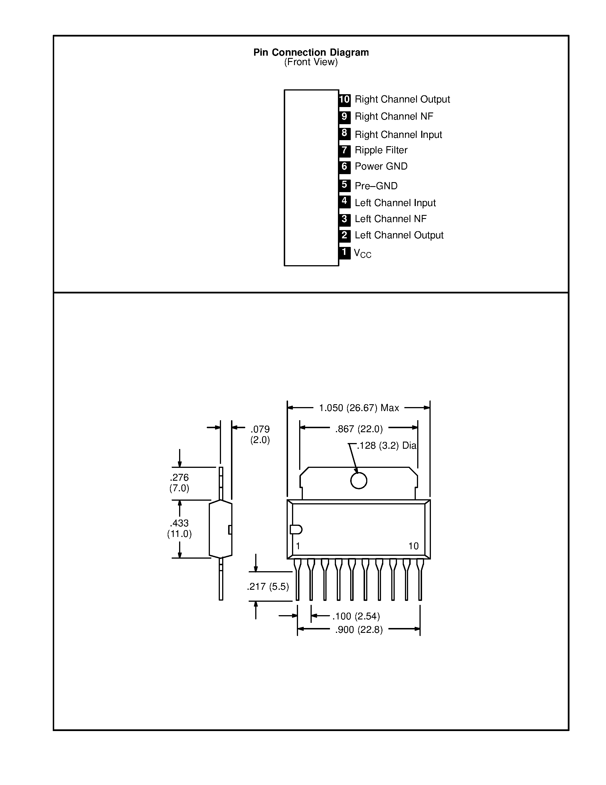 Datasheet NTE1387 - Integrated Circuit Dual / Audio Power Amplifier / 2.4W/Ch page 2