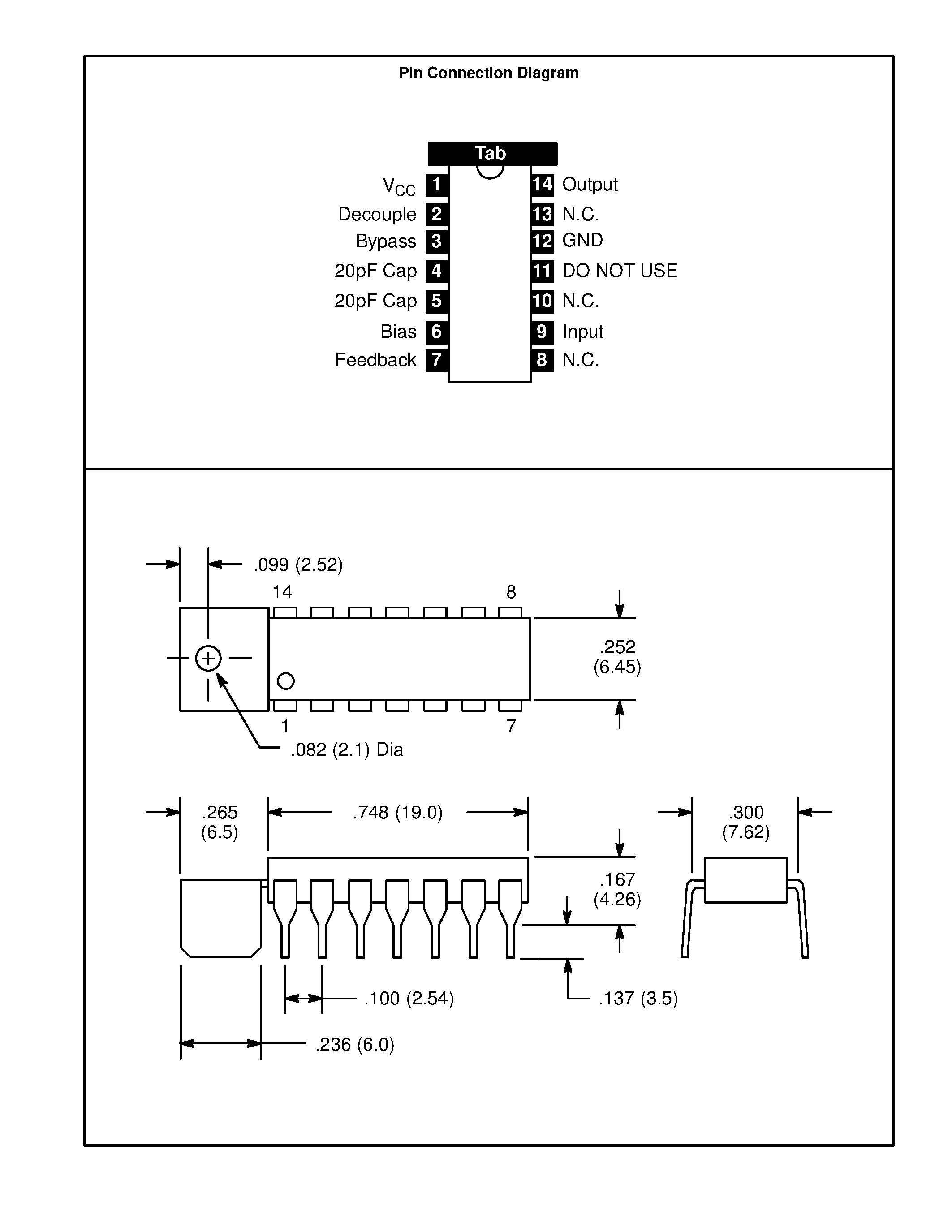 Datasheet NTE1470 - Integrated Circuit Audio Power Amp / 2.5W for Table Top Stereo page 2