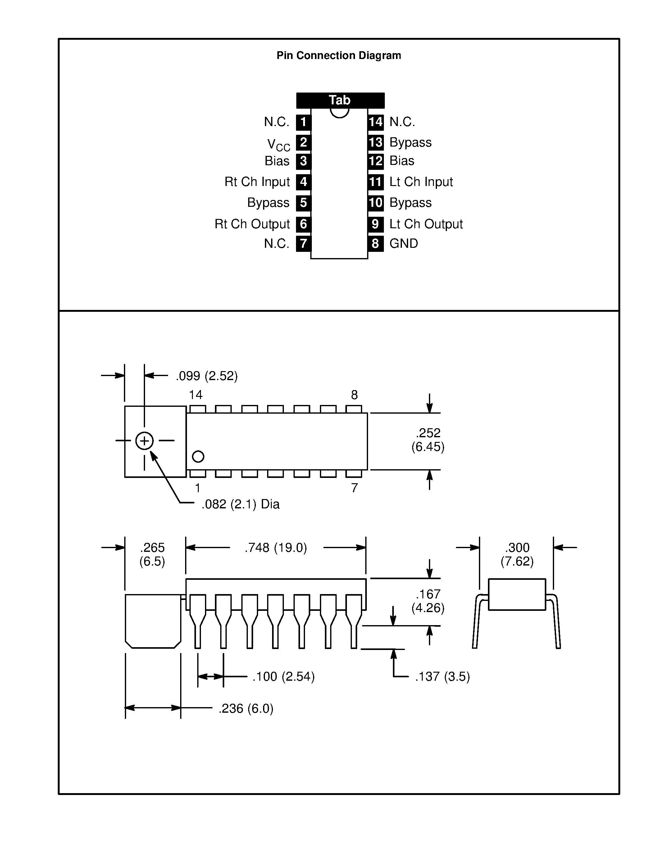 Datasheet NTE1477 - Integrated Circuit 2 Channel Amplifier for Headphone Use page 2