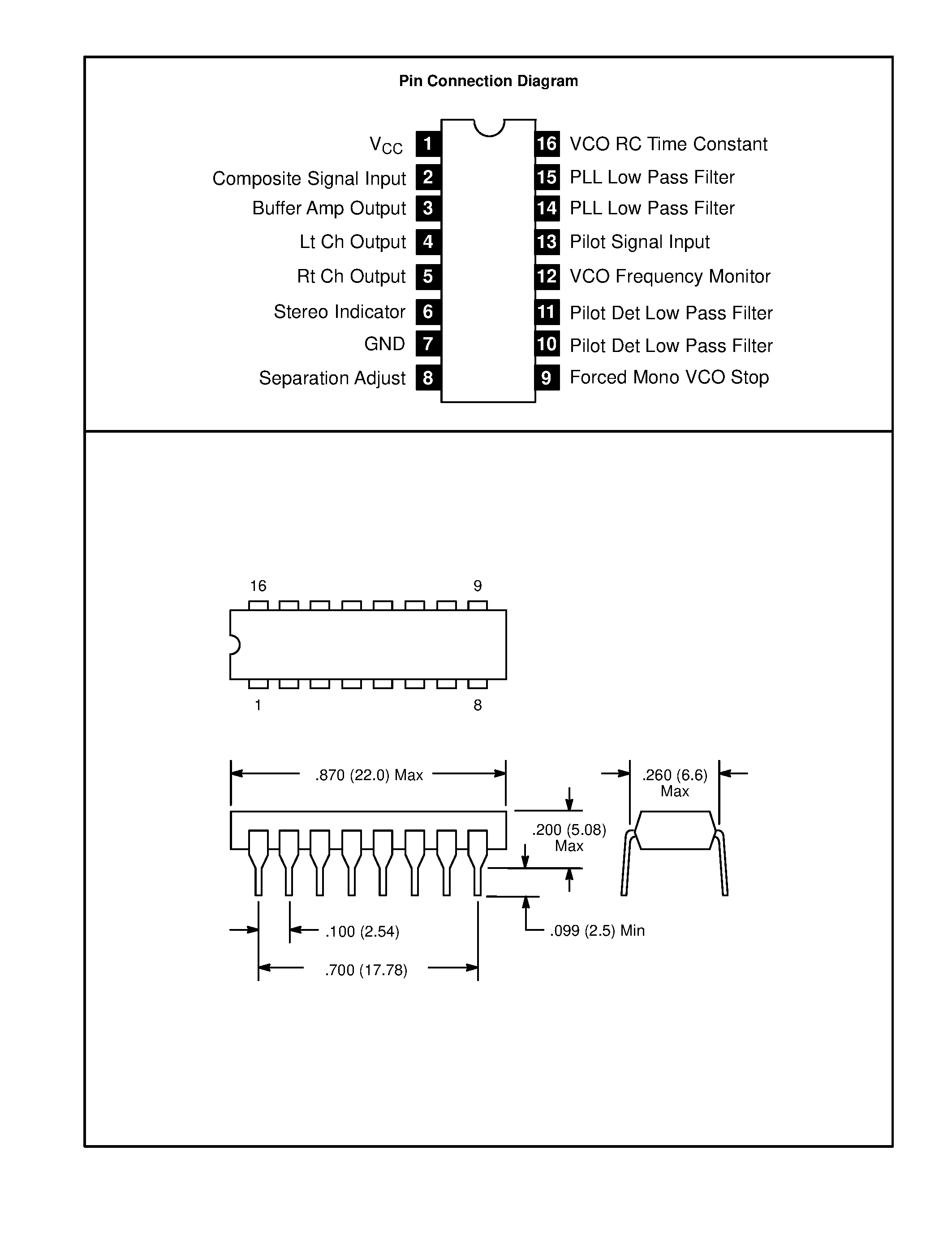 Даташит NTE1560 - Integrated Circuit Phase Lock Loop (PLL) FM Stereo Multiplex Demodulator страница 2