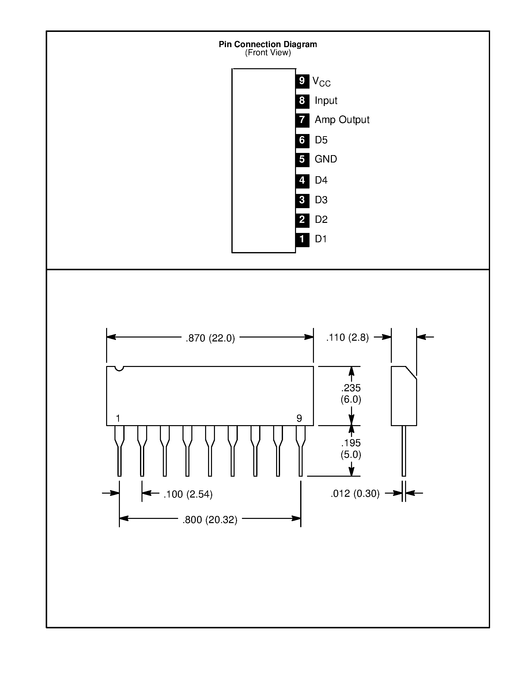 Datasheet NTE1561 - Integrated Circuit 5 LED VU Level Meter page 2
