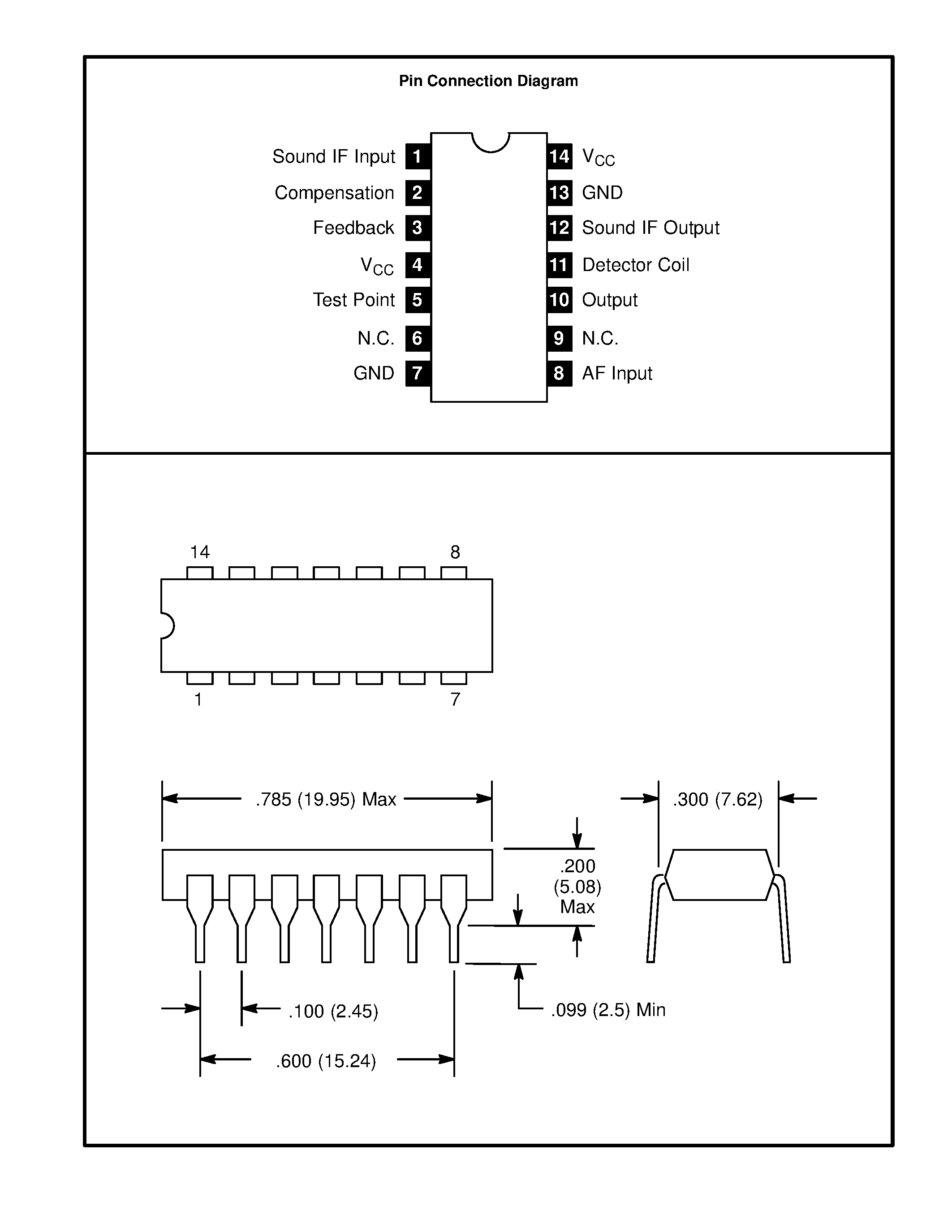 Datasheet NTE1575 - Integrated Circuit B/W TV Sound IF Amplifier page 2
