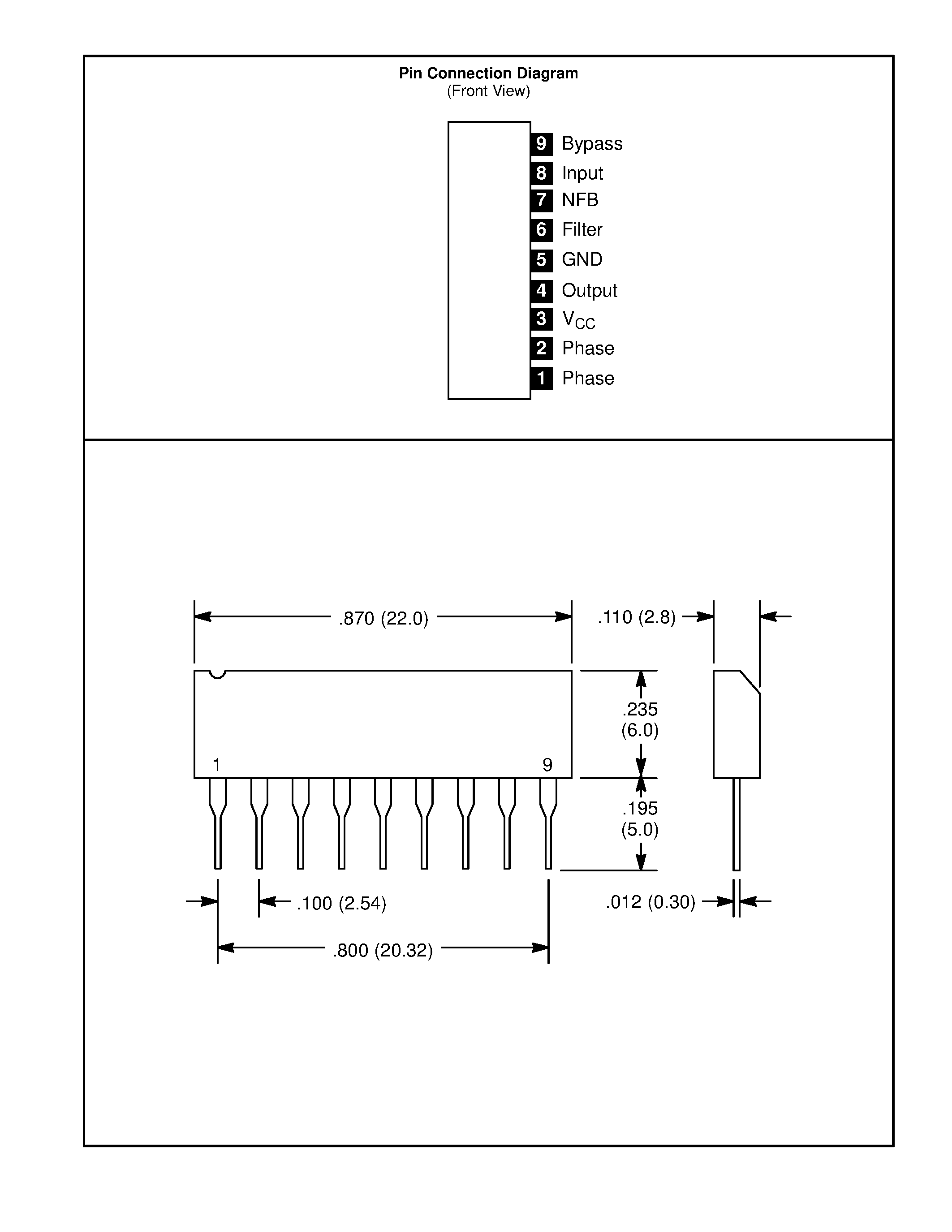 Datasheet NTE1627 - Integrated Circuit Power Amp / 550mW / for Battery Operated Radios page 2