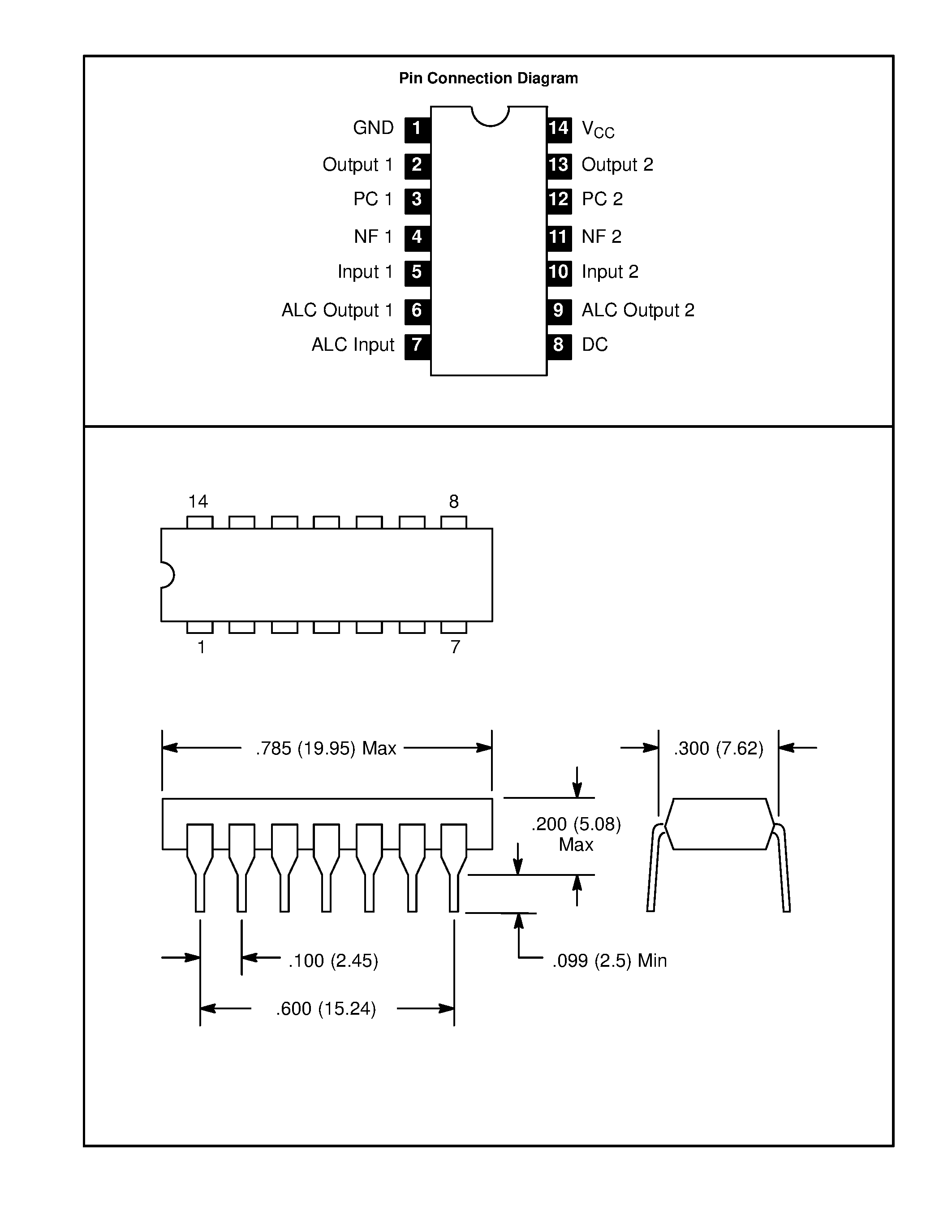 Даташит NTE1634 - Integrated Circuit Dual Preamp w/ALC страница 2