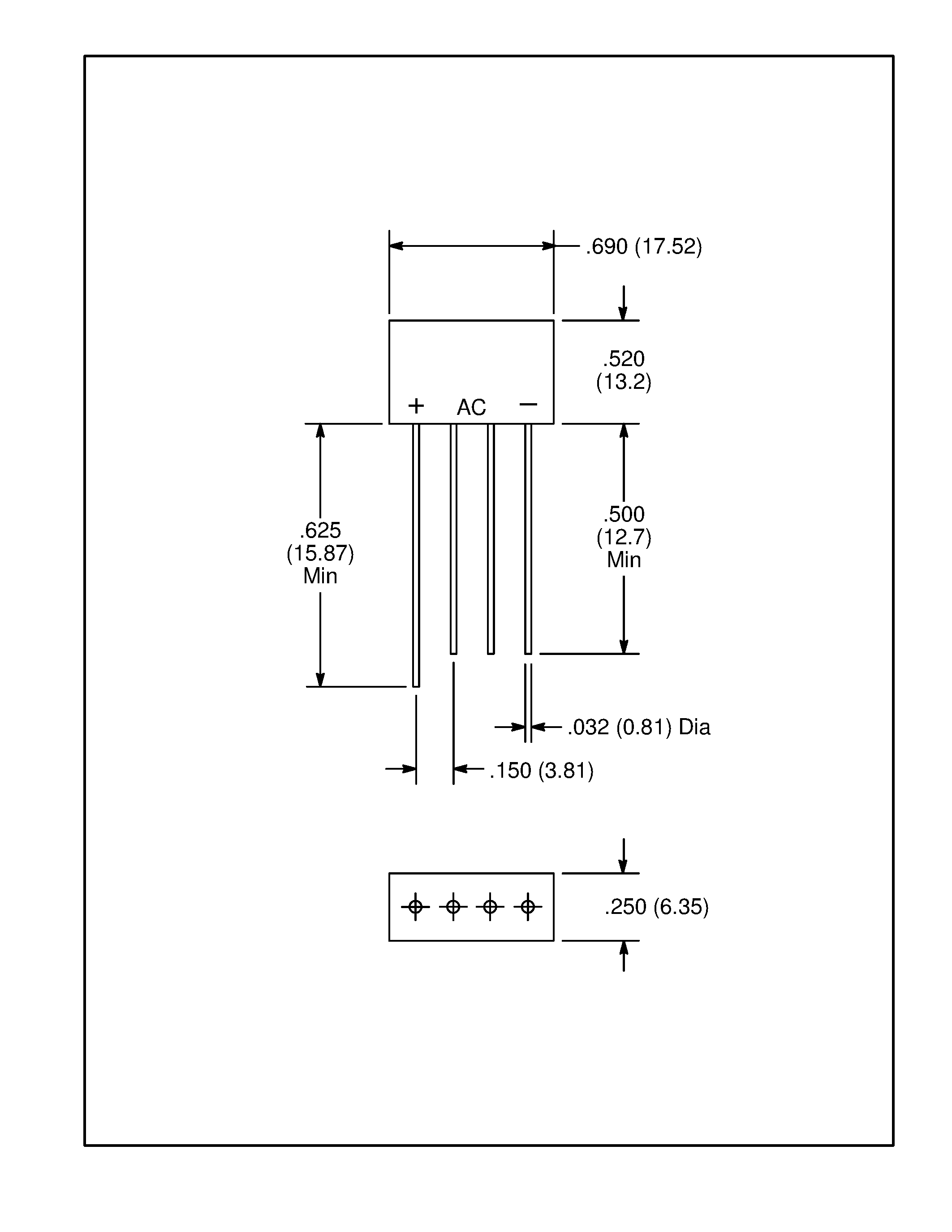 Datasheet NTE170 - Single Phase Bridge Rectifier 2.0 Amp page 2