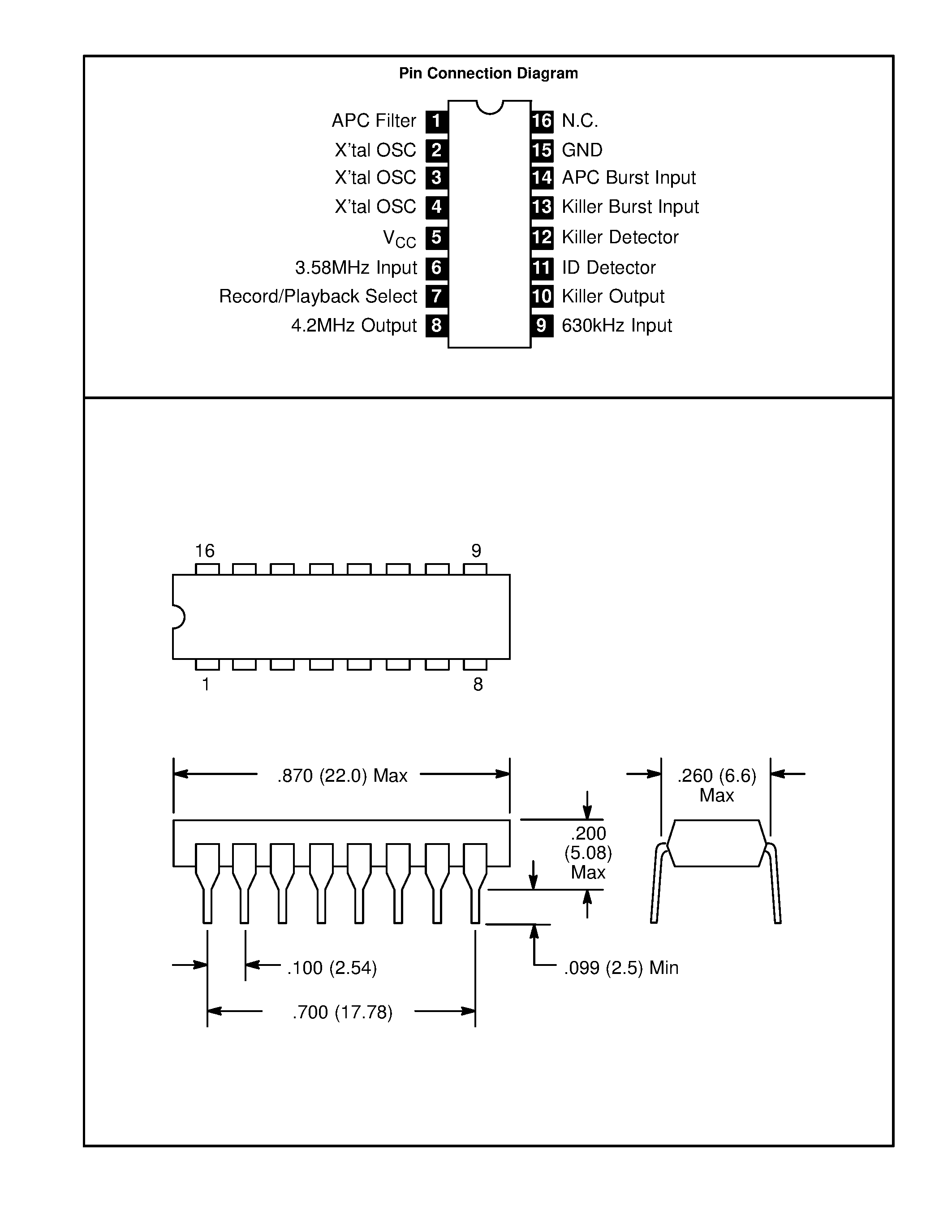 Datasheet NTE1703 page 2 Datasheet NTE1703 - Integrated Circuit Color APC (BM/Record/Playback Switching Circuit) page 2