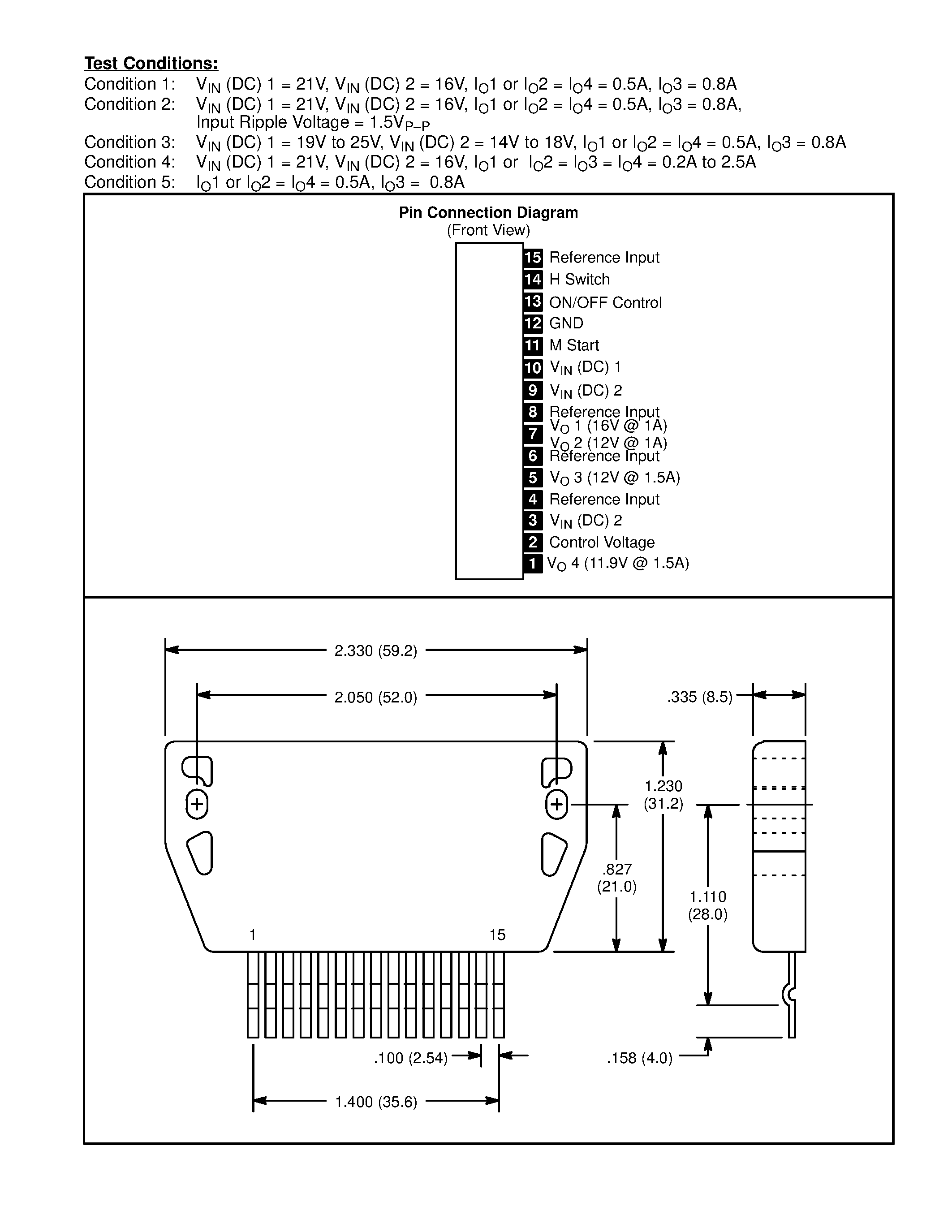 Datasheet NTE1735 - Integrated Circuit Module / 3 Output Positive Voltage Regulator for VCR page 2